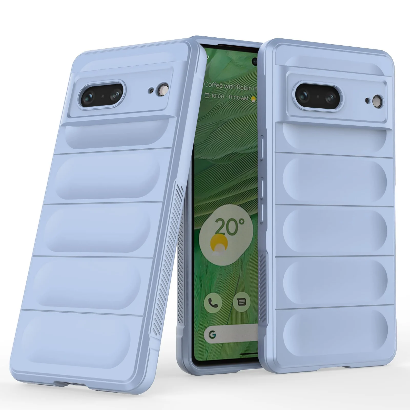 DL3 Mobilak Flexible Silicone and TPU Protective Case with Camera Protection for Google Pixel 7 - Baby Blue