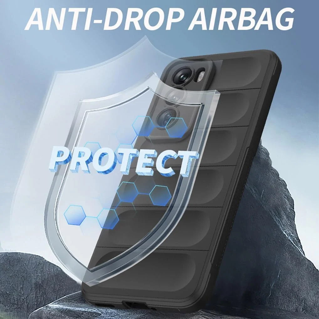 DL3 Mobilak Rugged Protective Case for OPPO Reno 12 5G, Camera protection, Shock-absorbing protection, Non-slip grip - Black