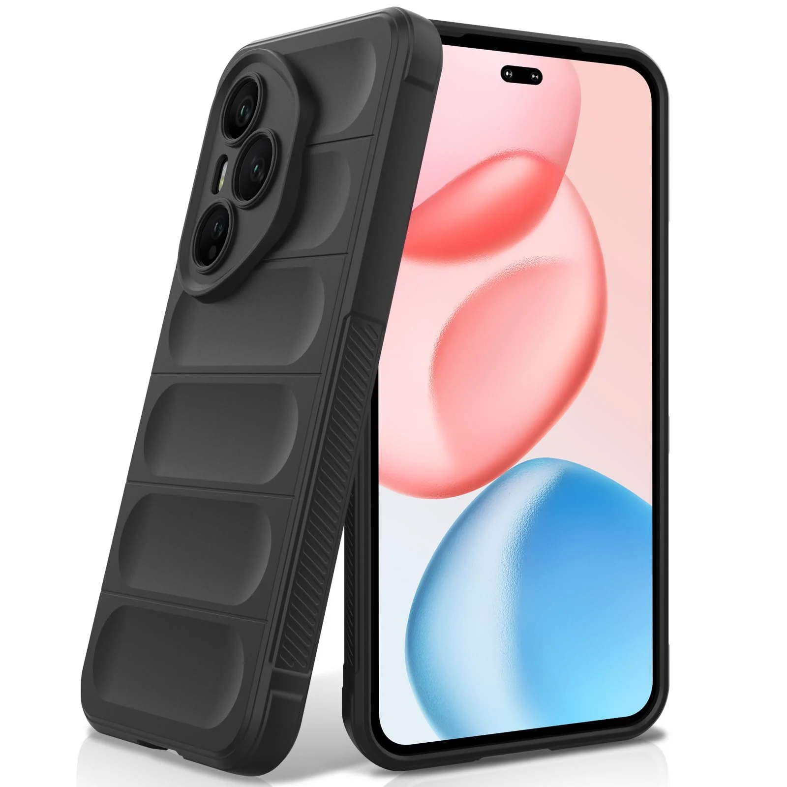 DL3 Mobilak Rugged Protective Case for Honor 400 Pro 5G, Camera protection, Shock-absorbing protection, Non-slip grip - Black