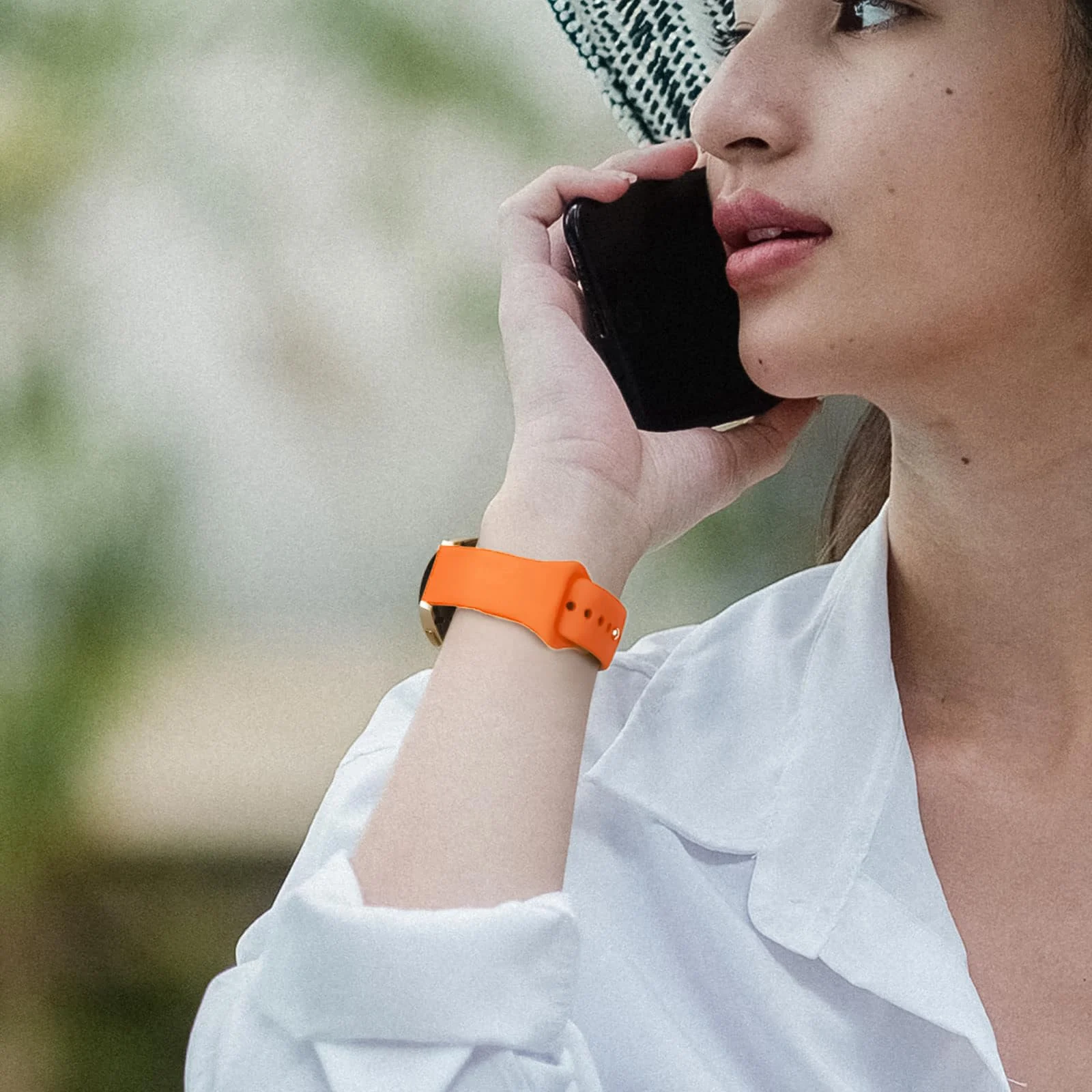 DL3 Mobilak Straps Compatible with Xiaomi Redmi Watch 5 Active/Redmi Watch 5 Lite Bracelets for Men Women, 22mm Soft Silicone Strap, Waterproof Adjustable Band Sports Replacement - Orange