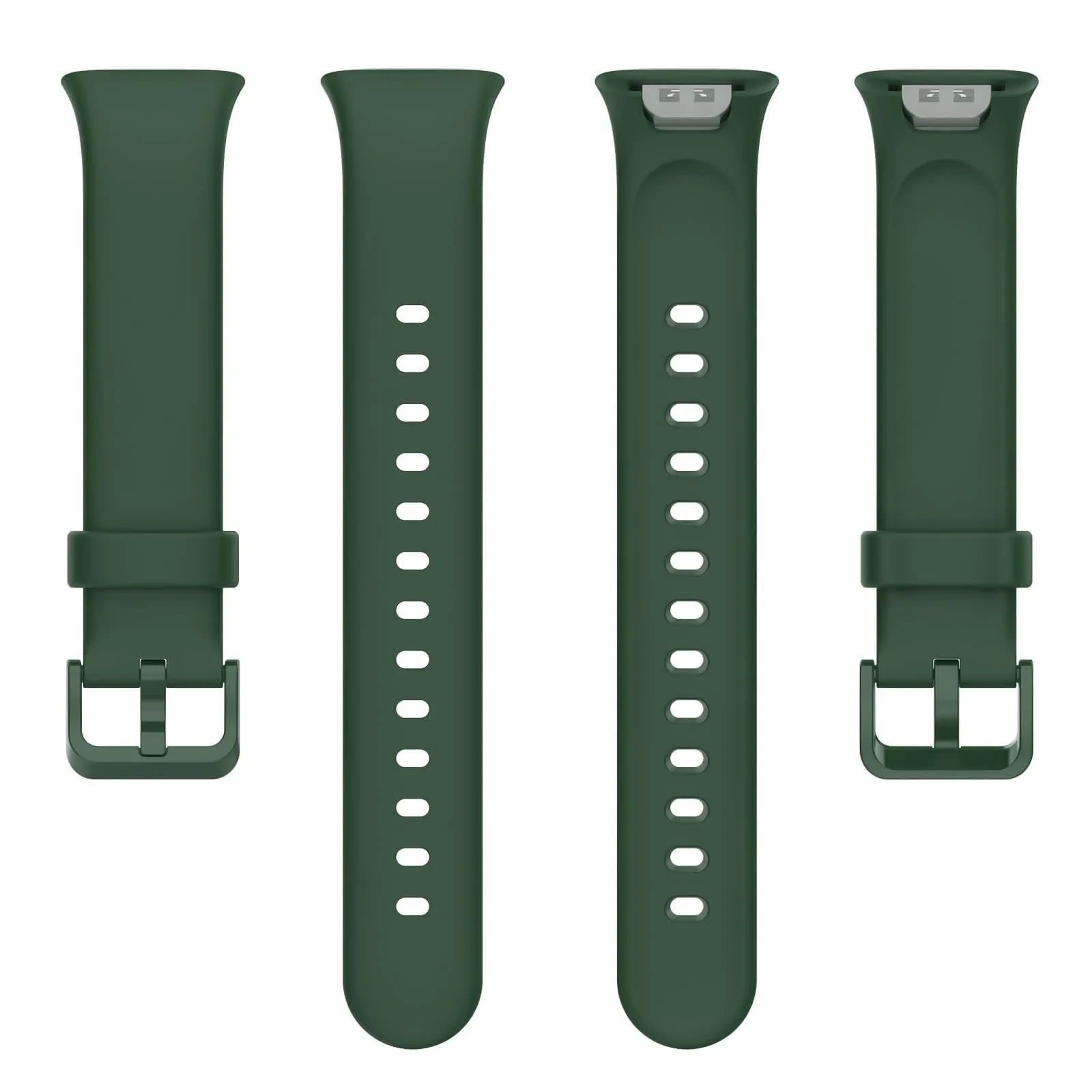 DL3 Mobilak Bands Compatible with Xiaomi Mi Band 7 Pro Watch Replacement Soft Durable Colourful Silicone Watch Band Sports Strap Wristband for Mi Band 7 Pro Smartwatch Accessories - Dark Green