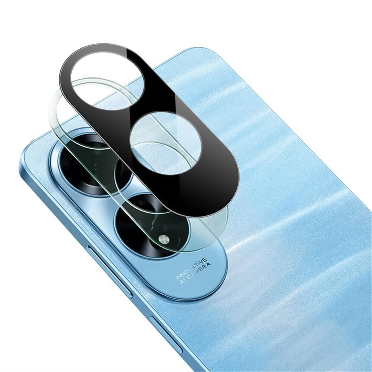 DL3 Mobilak OPPO A60 Camera Lens Protector Tempered Glass Screen Protector HD [Full Coverage][Anti-Scratch] Drop Protection Ultra Clear/Thin Lens Protector Case - Black