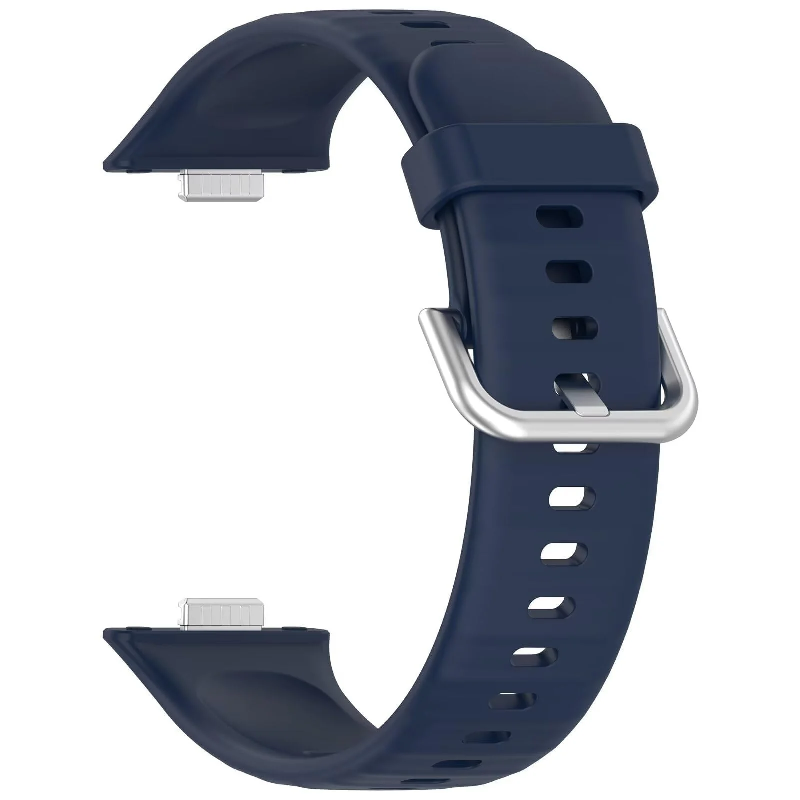 DL3 Mobilak Silicone Bracelet for Huawei Watch Fit 3/Watch Fit 4 Pro/Fit 4 Strap, Soft Silicone Sport Replacement Strap for Women/Men, Adjustable Waterproof Sports Band - B-blue