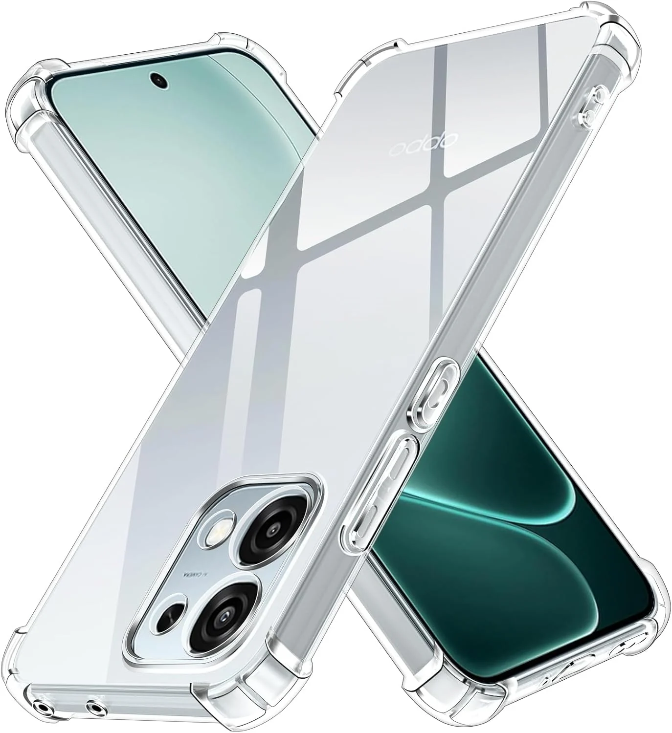 DL3 Mobilak Clear TPU Protective Case for OPPO A6 Pro 4G / 5G with Camera Protection and Shockproof Design - Clear