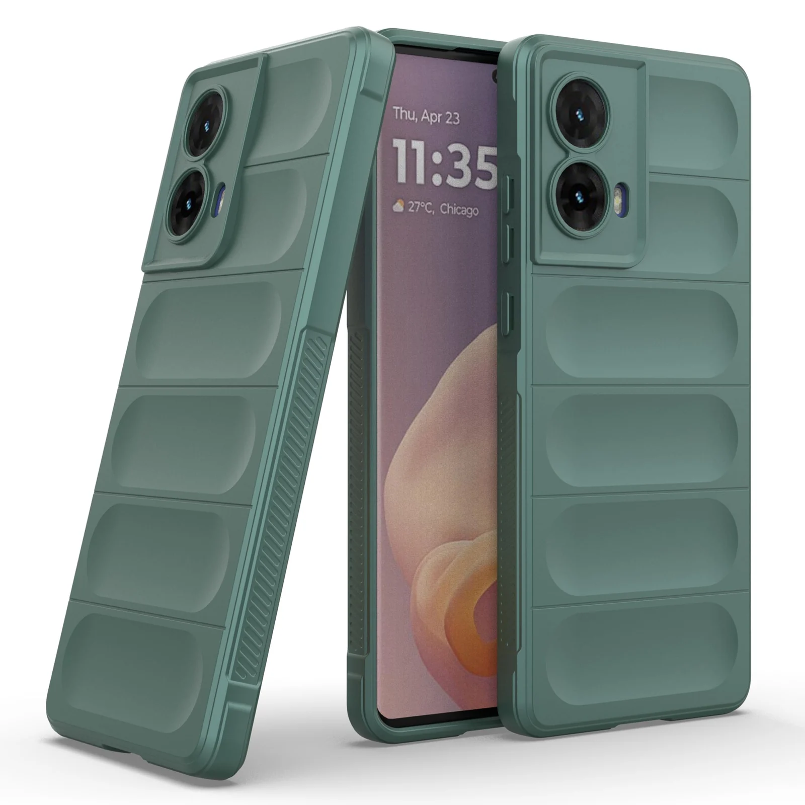 DL3 Mobilak Rugged Protective Case for Motorola Moto G85 5G / Motorola Edge 50 Fusion, Camera protection, Shock-absorbing protection, Non-slip grip - Green