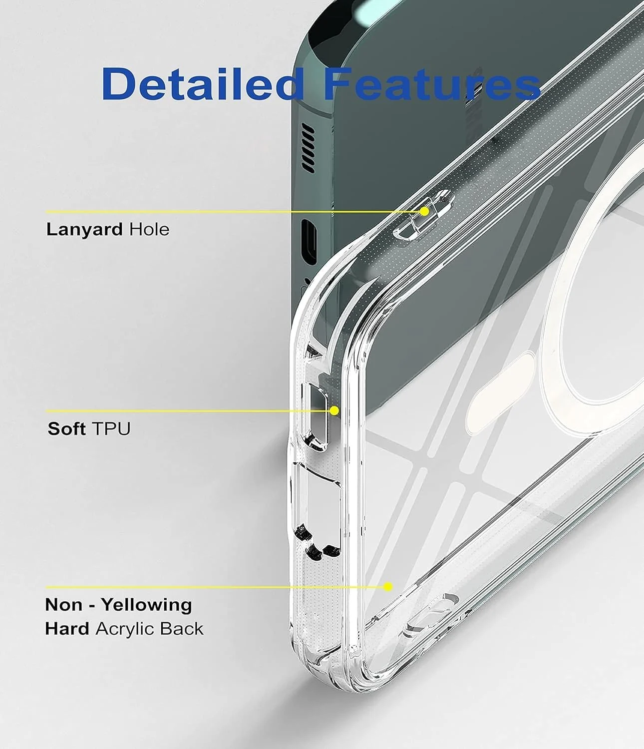 DL3 MOBILAK for Samsung Galaxy A36 5G & Samsung Galaxy A56 5G Case Clear [Compatible with MagSafe] Slim Magnetic Clear Bumper Case