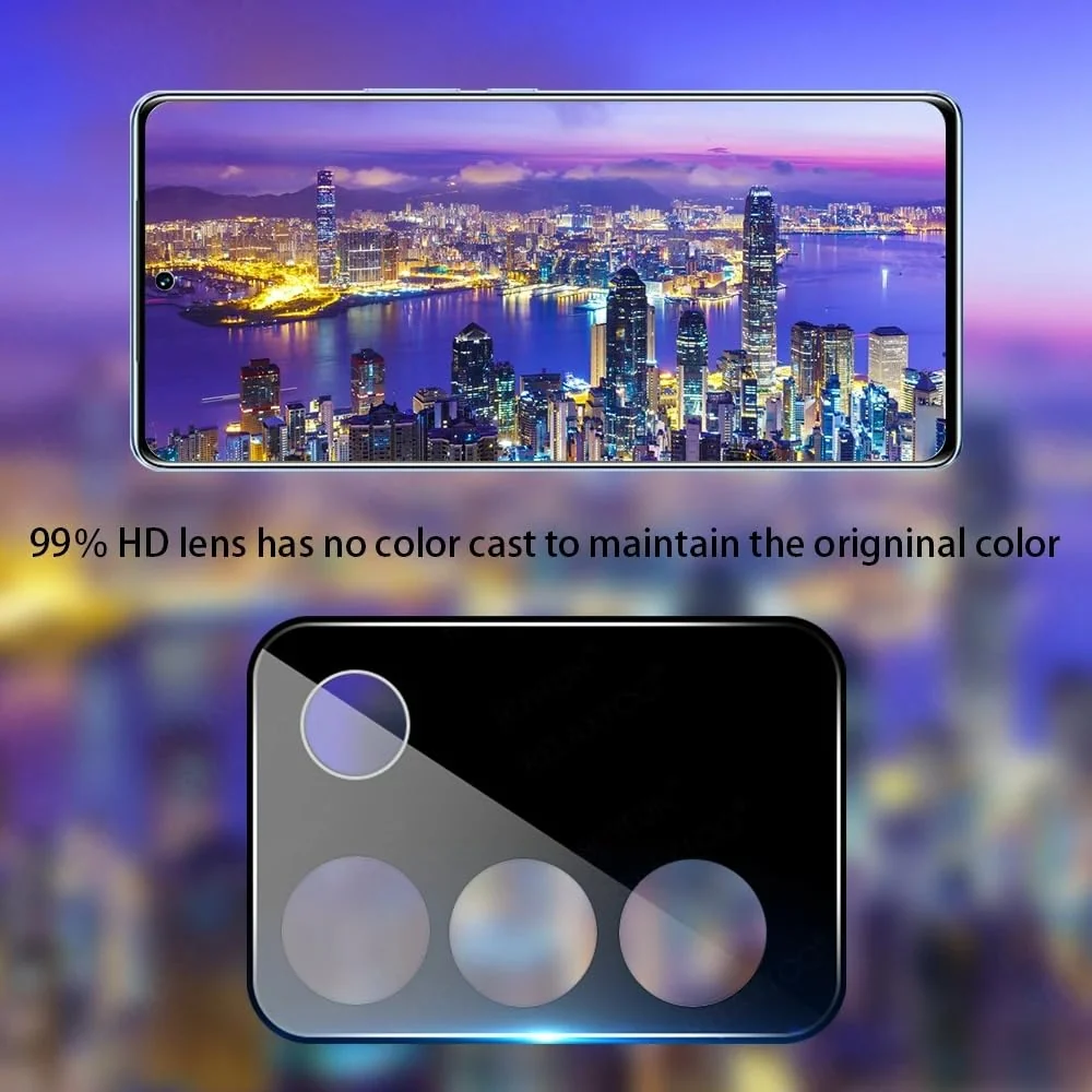 DL3 Mobilak vivo V27e / vivo S16e Camera Protector Tempered Glass Screen Protector HD [Full Coverage][Anti-Scratch] Drop Protection Ultra Clear/Thin Lens Protector Case - Black