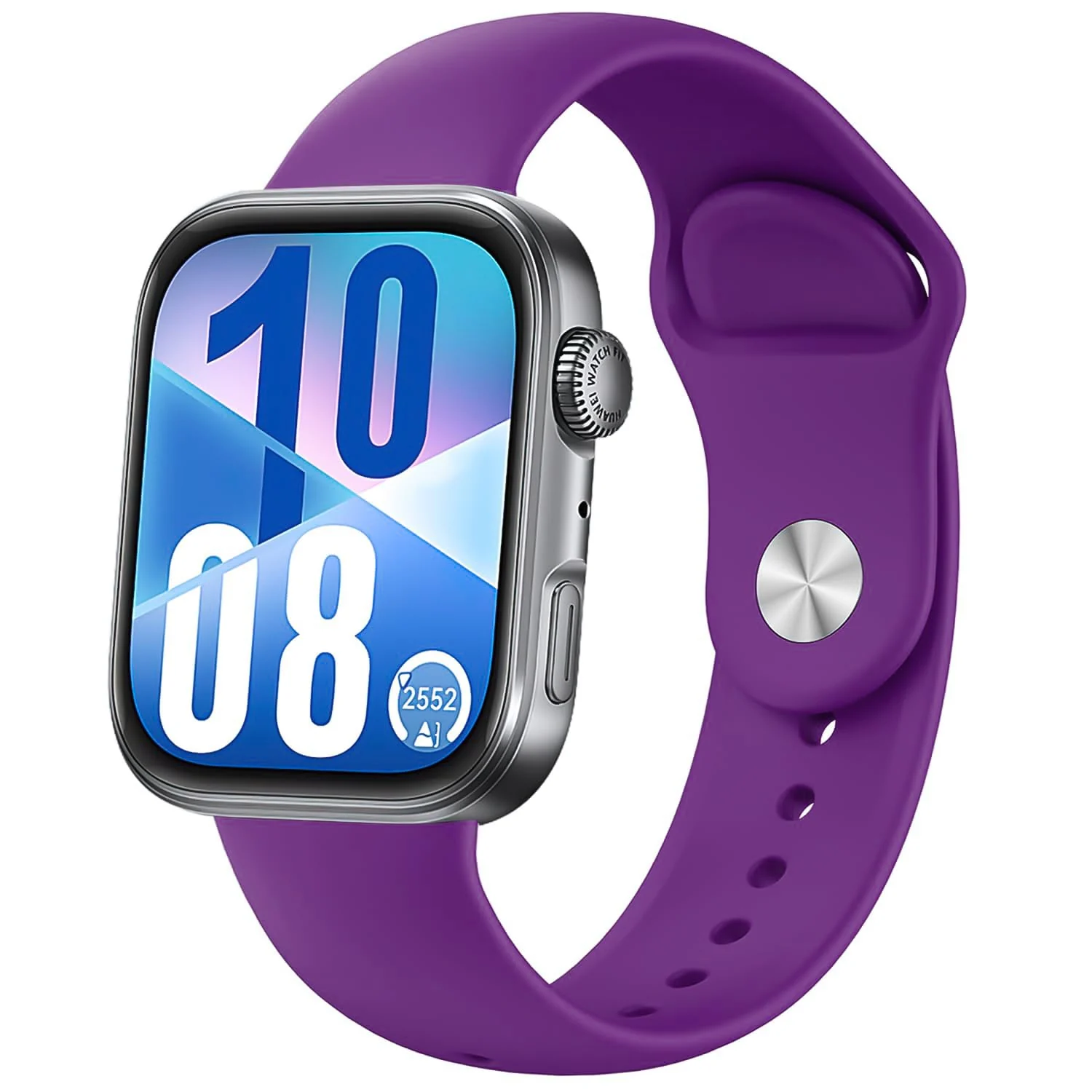 DL3 Mobilak Silicone Strap Compatible with Huawei Watch Fit 3 Strap for Men Women Breathable Soft Replacement Strap Adjustable Waterproof Sports Straps - Violet