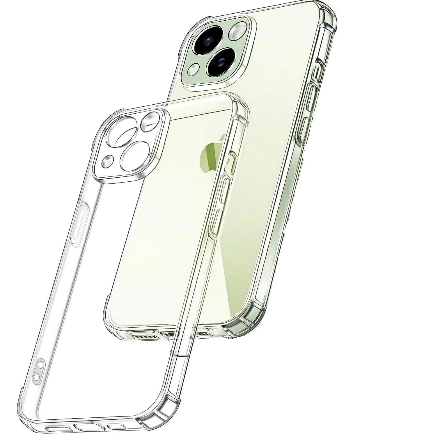 DL3 Mobilak Case Compatible with iphone15, Cover Silicone Transparent TPU Gorilla Anti-shock Shockproof Corners - Clear