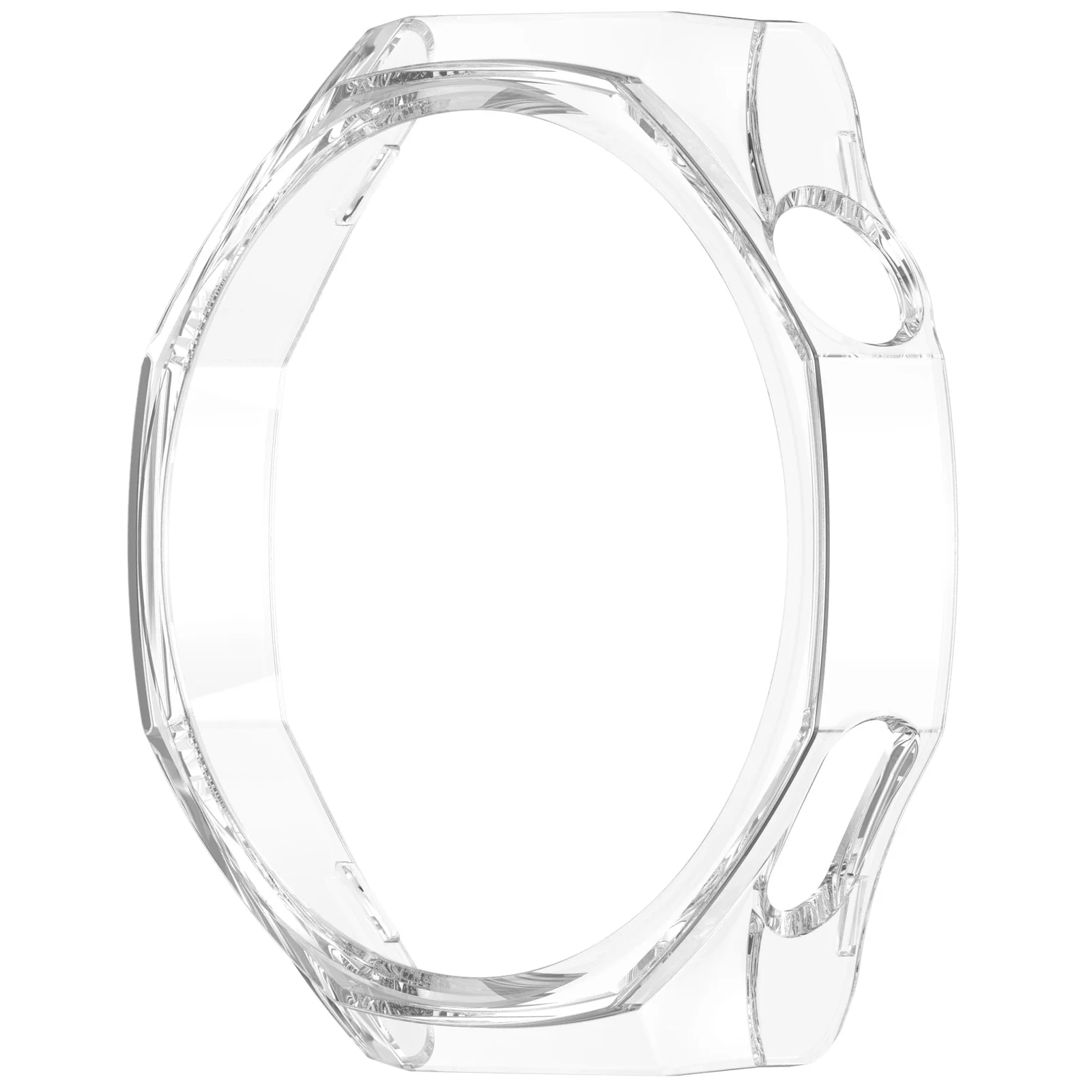 DL3 Mobilak Coverage Case with No Screen Protector Compatible with Huawei Watch GT 5 Pro 46MM, Disscool PC and Real Glass Protective Case Cover Compatible with Huawei Watch GT5 Pro 46MM - Clear