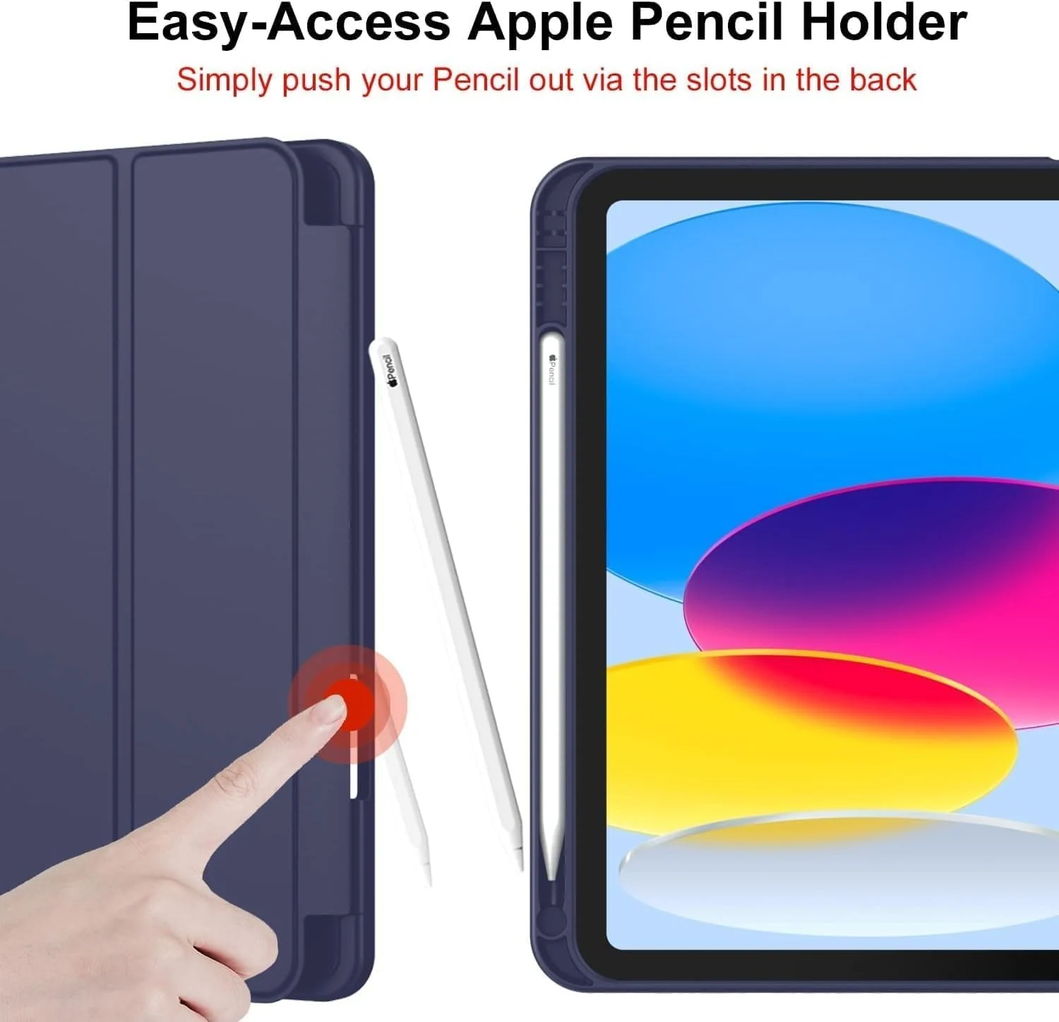 DL3 Mobilak Huawei Matepad 11.5S 2024/2025 Case with Pen Holder, Soft TPU Back Trifold Stand Protective Smart Cover Flip, Auto Wake & Sleep - Blue