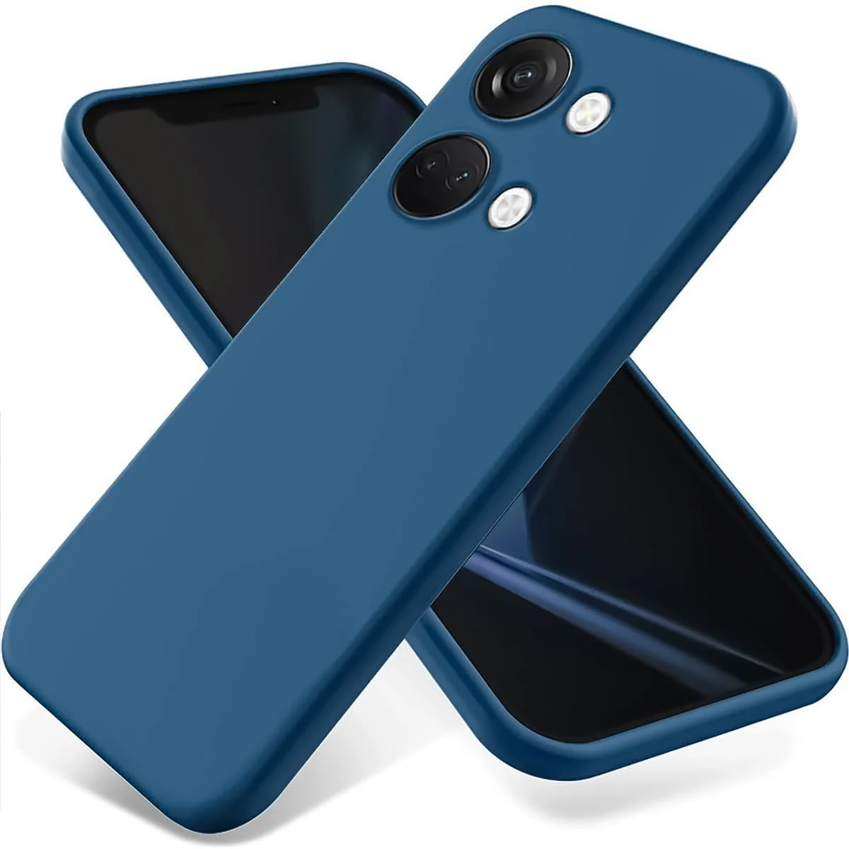 DL3 Mobilak Soft Silicone Protective Case for OnePlus Nord 3 with Microfiber Lining and Shockproof Design - Royal Blue