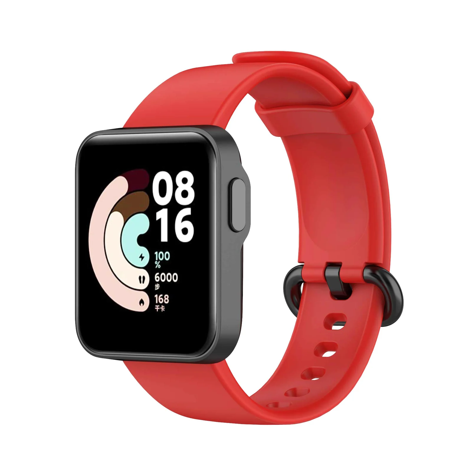 DL3 Mobilak Smart Watch Strap for Xiaomi Mi Watch Lite, Sport Silicone Watch Band Wrist Strap, Replacement Bracelet Wristband Wrist Strap for Xiaomi Mi Watch Lite/Redmi Watch Accessories - Red
