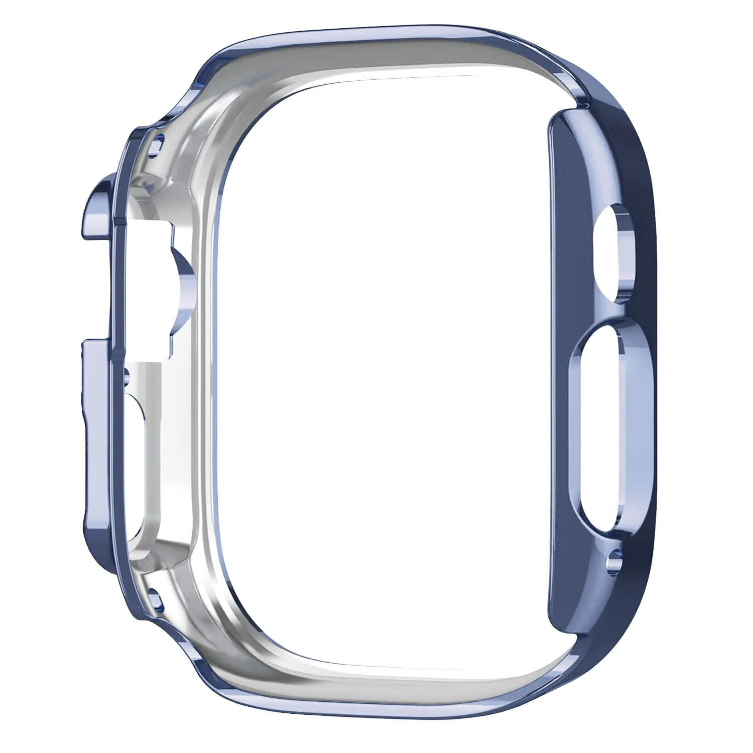 DL3 Mobilak Compatible with Apple Watch Ultra 49mm Bling Diamond Case PC Bumper Protective Cases Women Girls Crystal Shining Rhinestone Cases Smartwatch Accessories Case - Blue