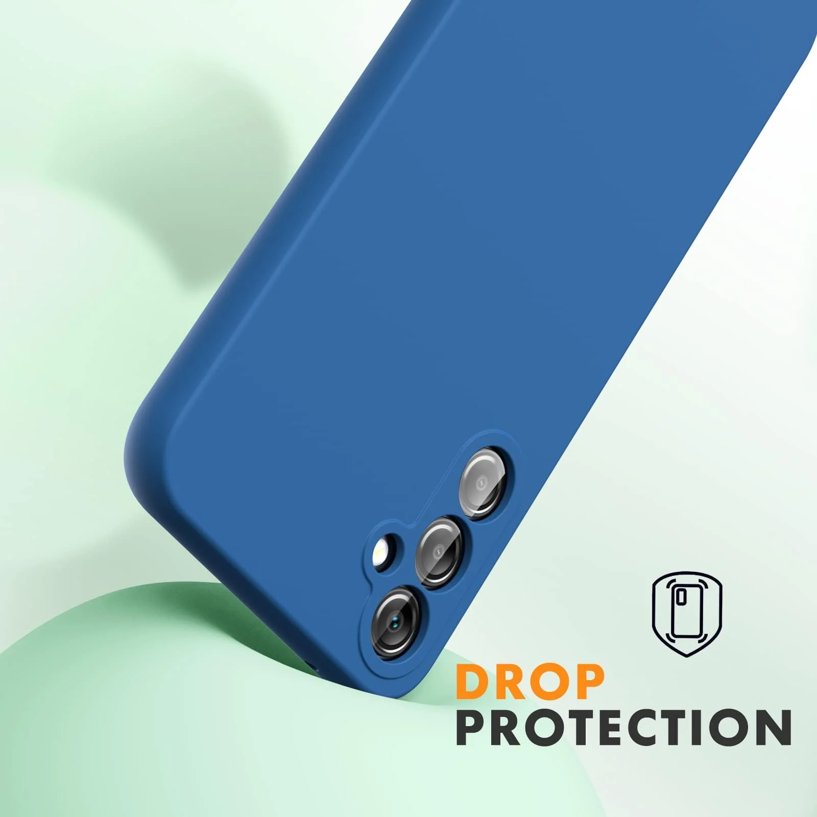 DL3 Mobilak Silicone Protective Case for Samsung Galaxy A24 4G, Shock-absorbing protection, Scratch-resistant surface, Soft microfiber lining - Royal Blue