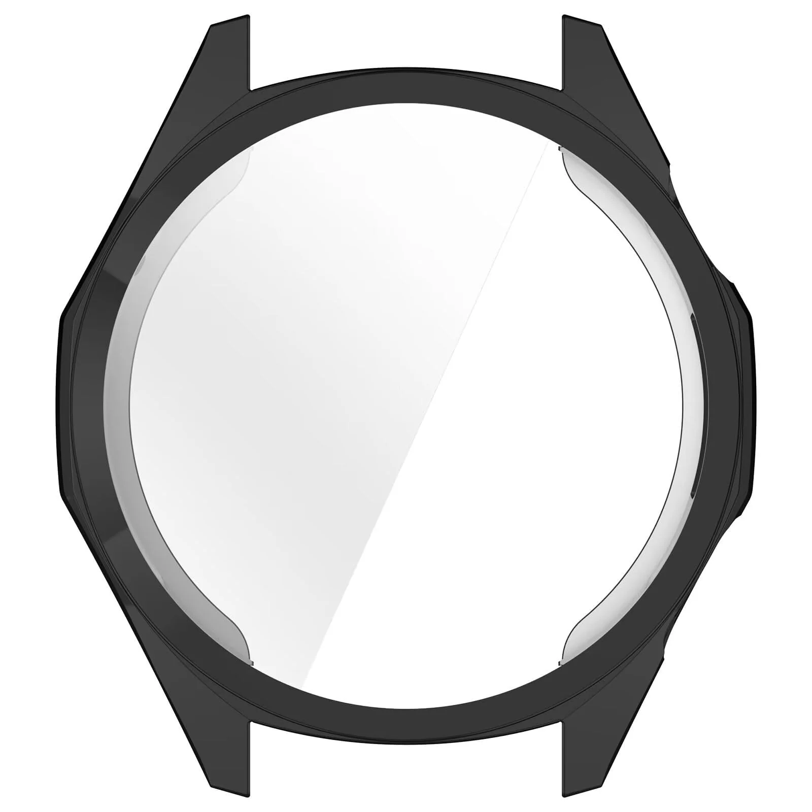 DL3 Mobilak Case for Huawei Watch GT6 46MM, Case with Screen Protector, HD Protection Cover, Soft Silicone Screen Protector Cover for Huawei Watch GT 6 46MM - Black