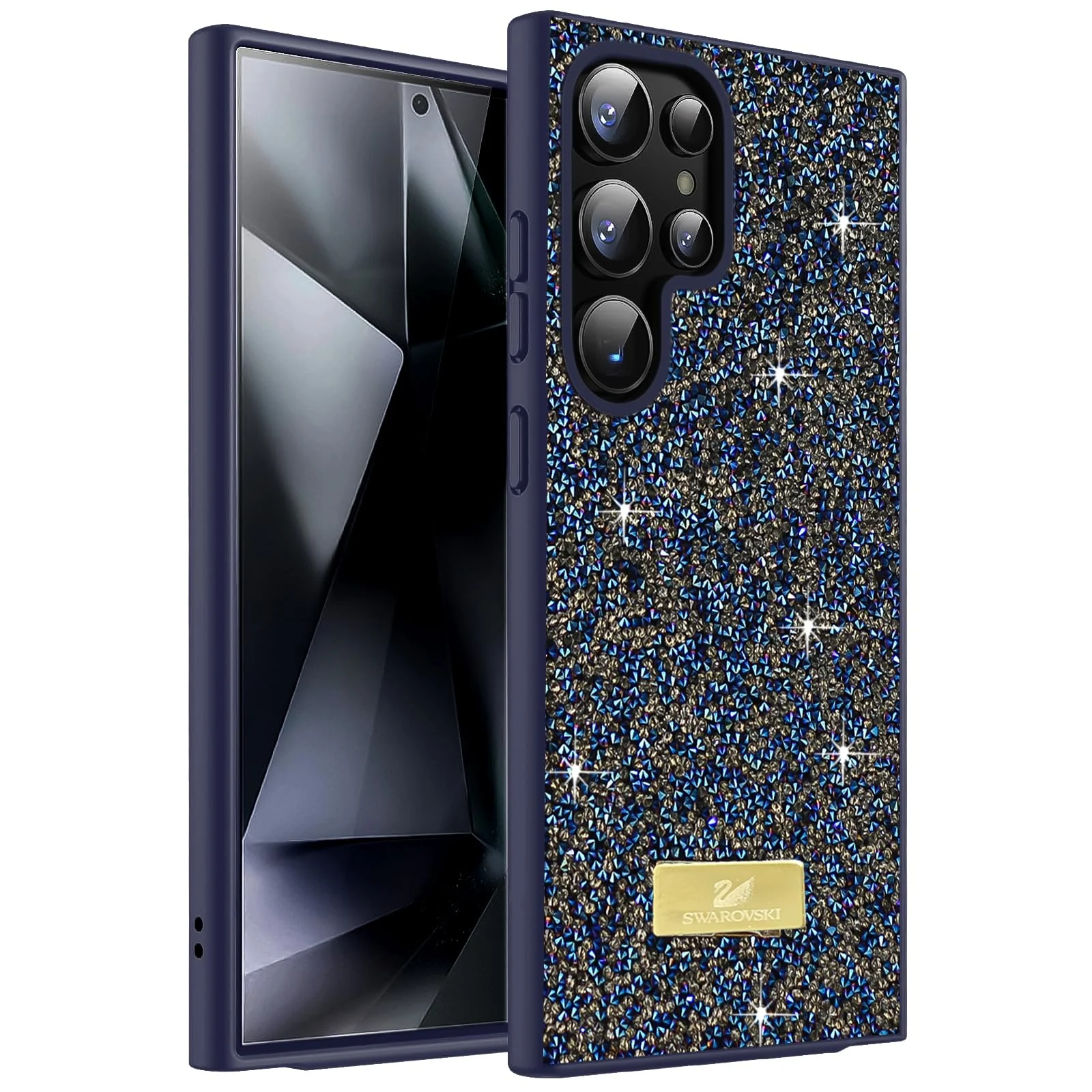 DL3 Mobilak Case for Samsung Galaxy S24 Ultra Glitter, Sparkle Diamond Crystal Bling with Bling, Thin Lightweight Full Body Shockproof Anti-Scratch Protective Cover