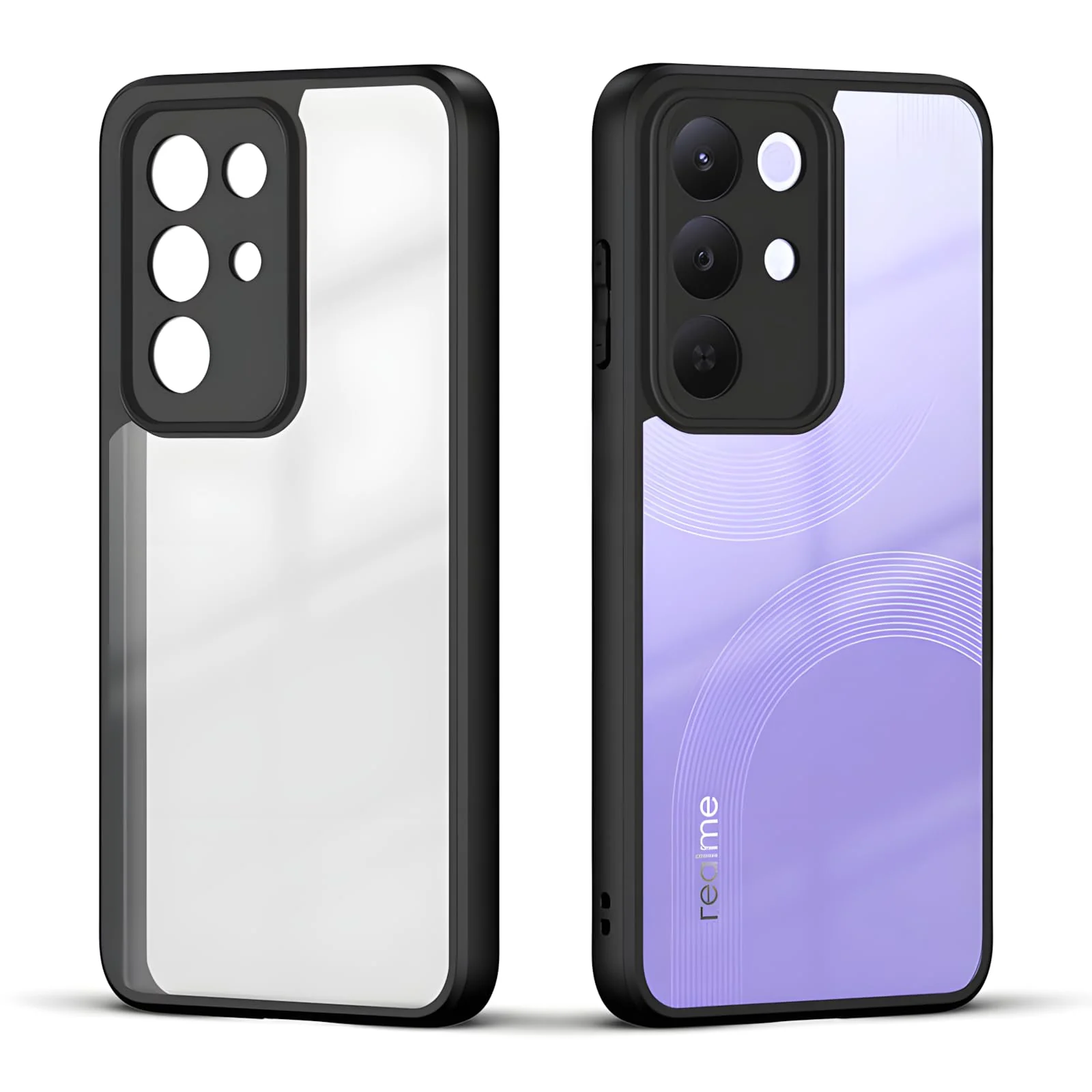 DL3 Mobilak Clear Protective Case for realme C85 Pro - Black