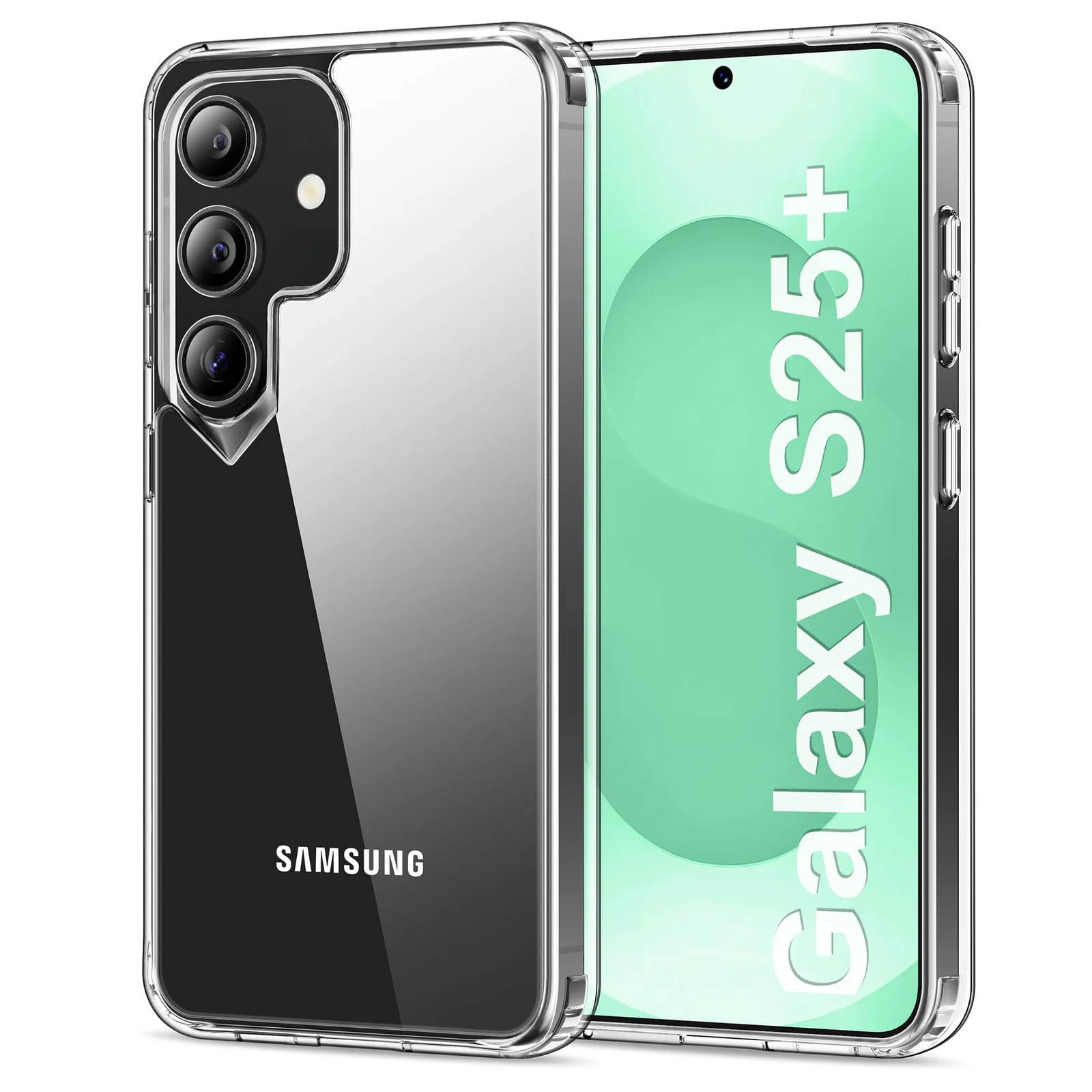 DL3 Mobilak for Samsung Galaxy S25+ Plus 5G Case Transparent, Heavy Duty Durable 3-Layer [Not Yellowing][Military Grade Drop Protection] Shockproof/DropProof Protective Cover - Clear