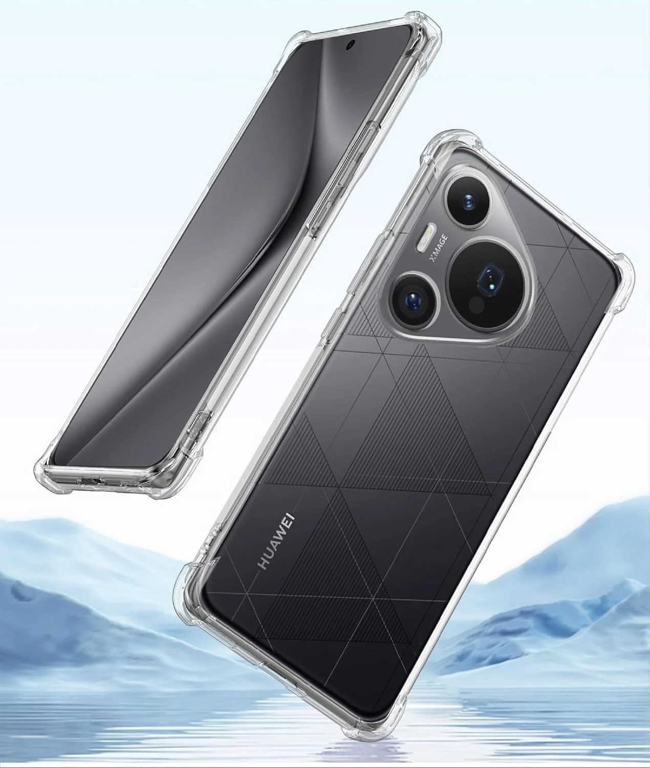 DL3 Mobilak Clear TPU Case for Huawei Pura 70, Camera protection, Shock-absorbing protection, Scratch-resistant surface - Clear