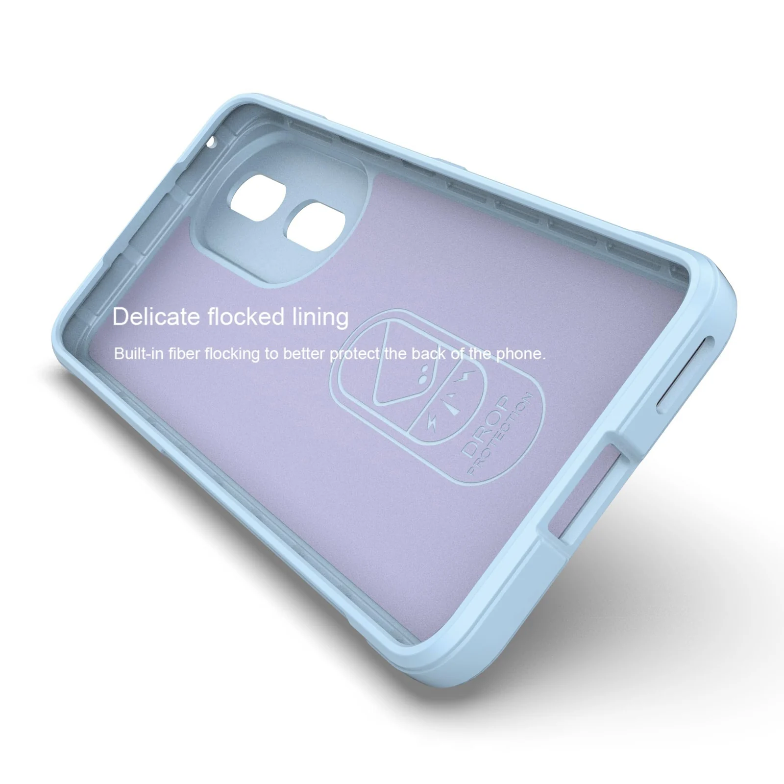 DL3 Mobilak Rugged Protective Case for Honor 90 5G, Camera protection, Shock-absorbing protection, Non-slip grip - Baby Blue