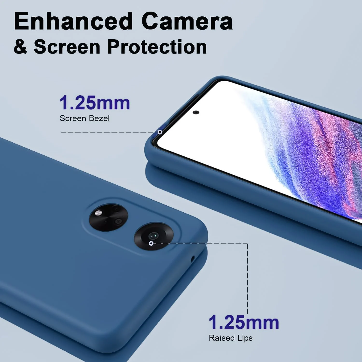 DL3 Mobilak Silicone Protective Case for Huawei nova 10 SE, Shock-absorbing protection, Scratch-resistant surface, Soft microfiber lining - Royal Blue