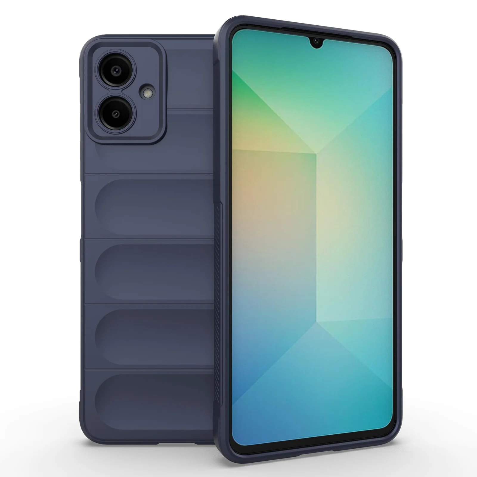 DL3 Mobilak Flexible Silicone and TPU Protective Case with Camera Protection for Samsung Galaxy A06 - Blue