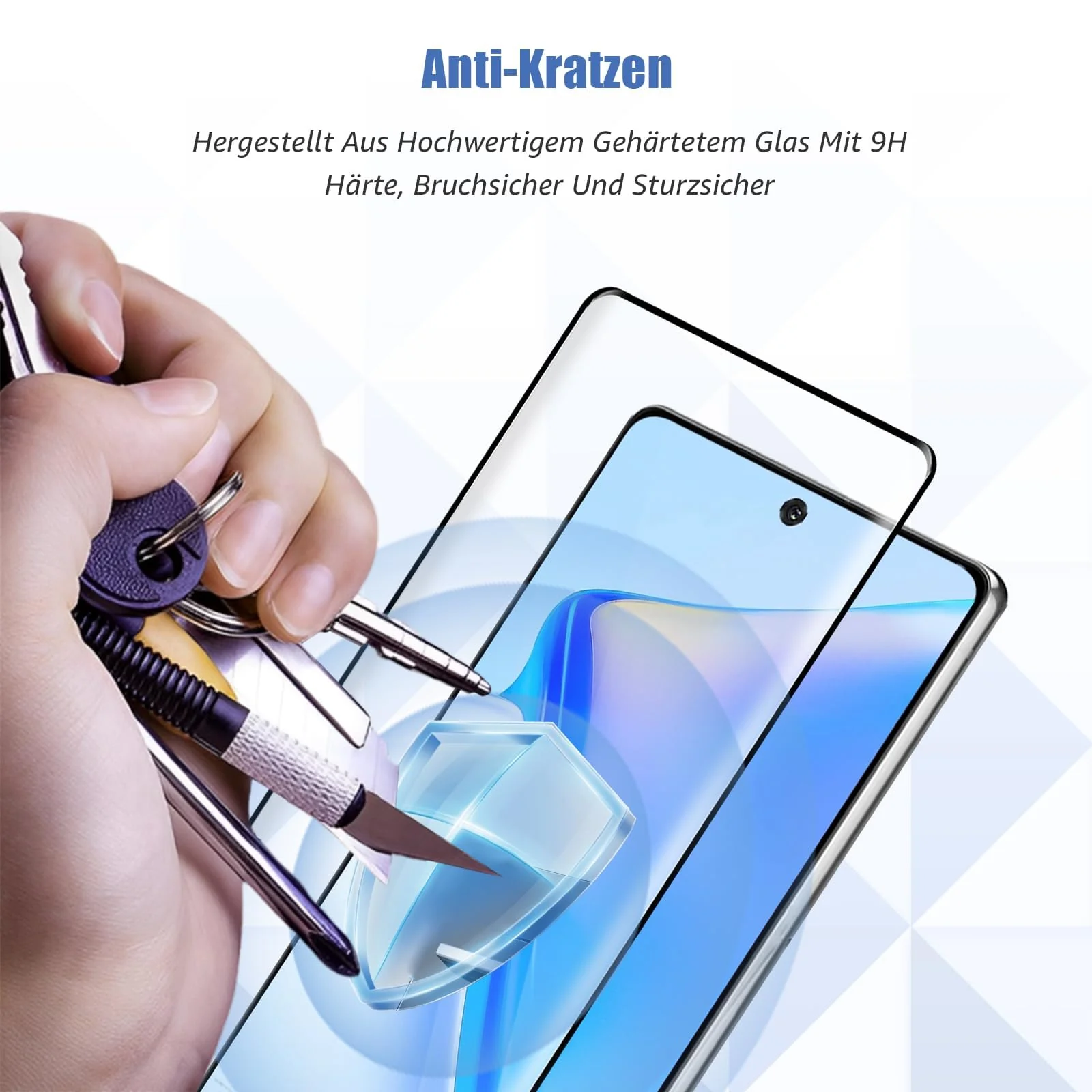 DL3 Mobilak Screen Protector for Samsung Note 20, Tempered Glass Screen Saver Premium HD Protective, Scratch Resistant, NO-Bubble, 9H Hardness, Full Coverage Film - Clear