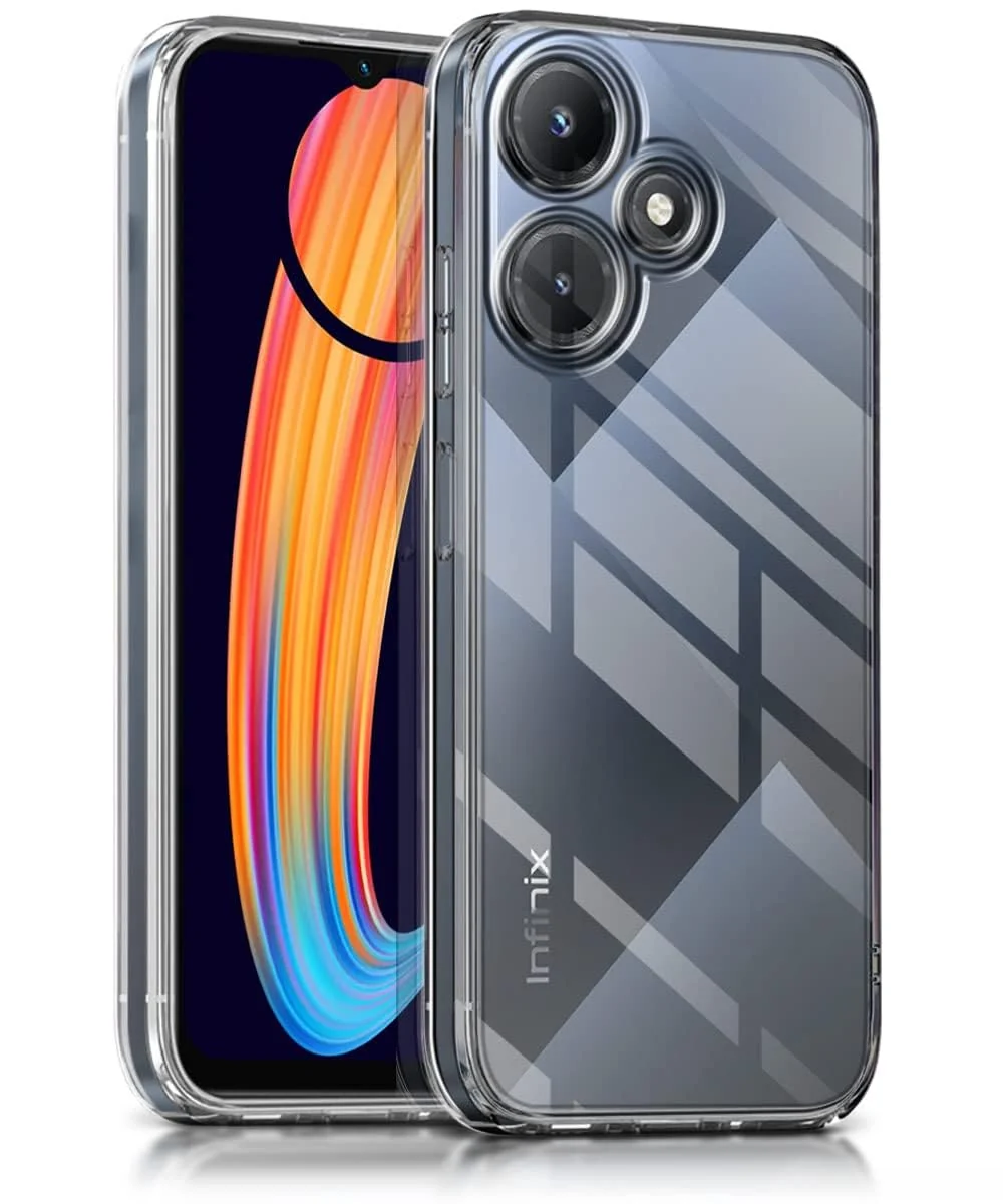 "DL3 Mobilak Case Compatible with Infinix Hot 30 Play X6835 NFC (6.82"") Case Crystal Soft TPU Gel Case Flexible Silicone Anti-Scratch Camera Protection TPU Cover - Clear"