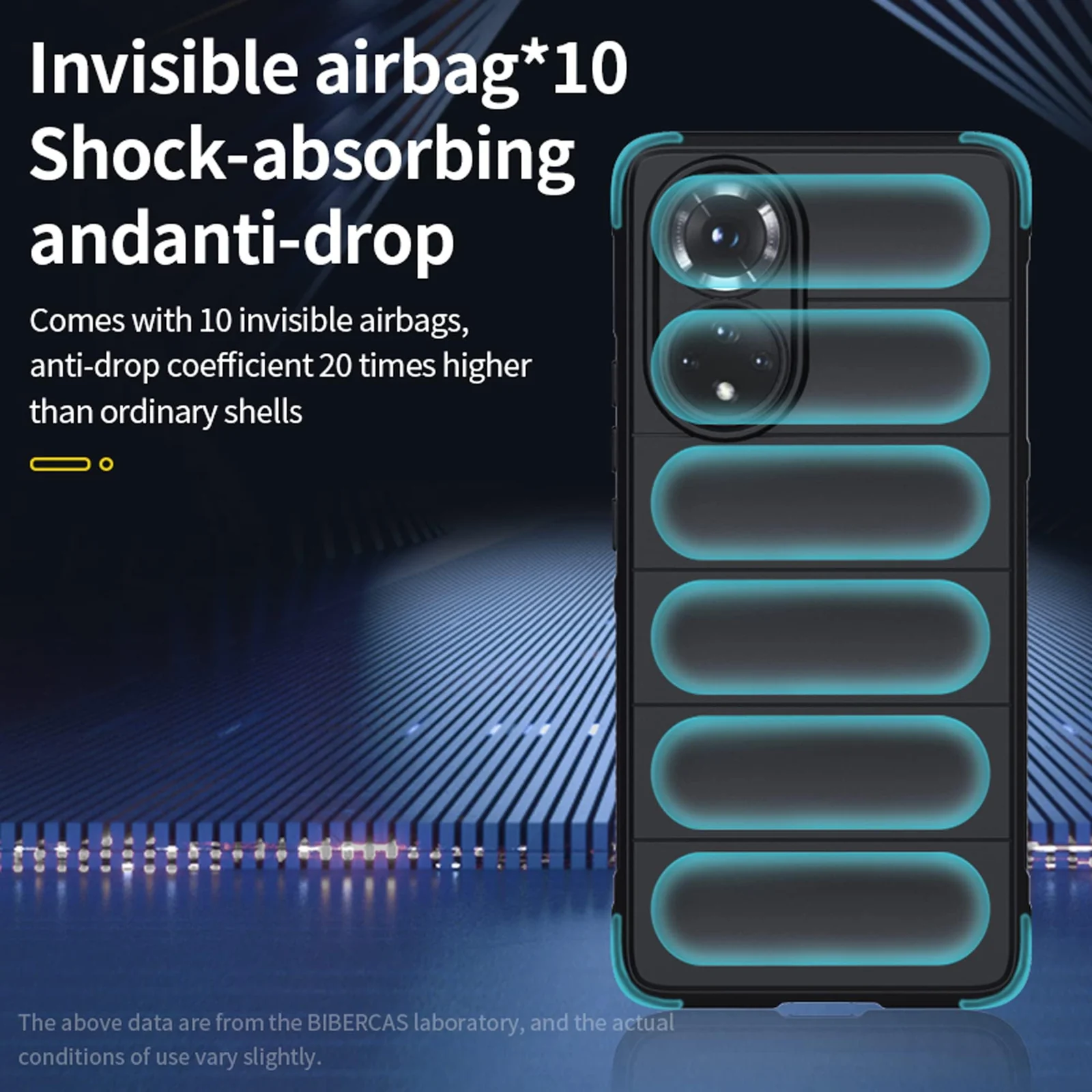 DL3 Mobilak Flexible Silicone and TPU Protective Case with Camera Protection for Honor 50 / Huawei Nova 9 - Black