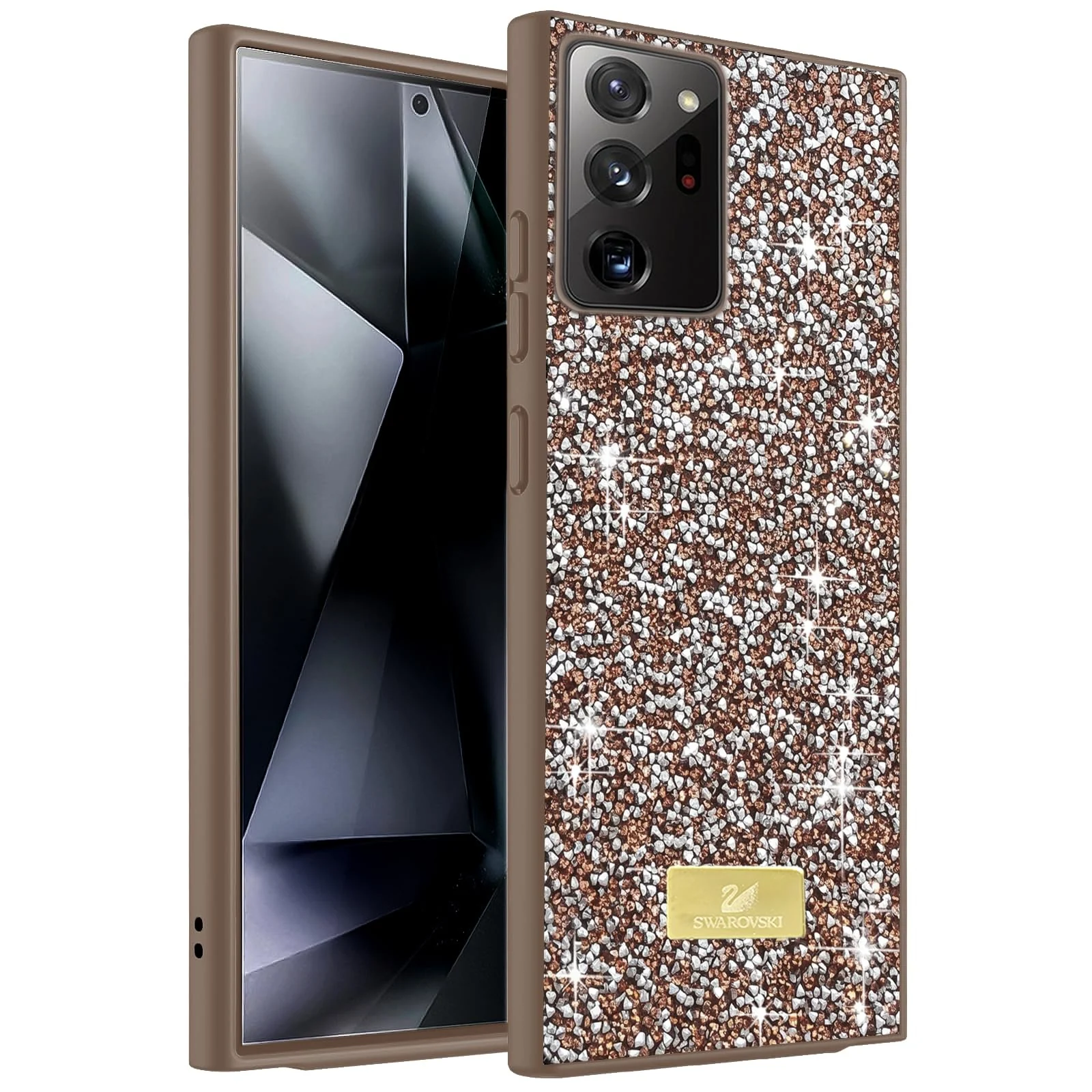 Case For Samsung Galaxy Note 20 Ultra Case Glitter, Sparkle Diamond Crystal Bling Case with Bling, Ultra Thin Lightweight Full Body Shockproof Anti-Scratch Protective Cover - Black