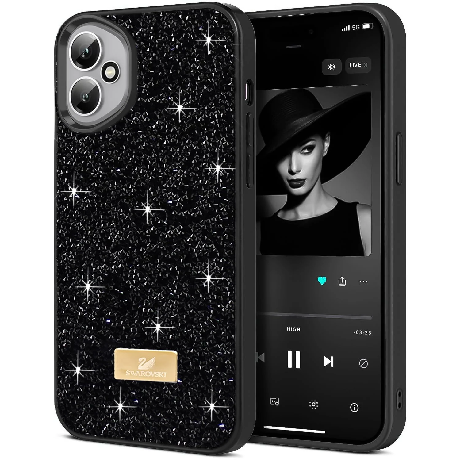 Honor 400 5G — DL3 Mobilak Glitter Protective Case for Honor 400 5G, Supports wireless charging, Shock-absorbing protection, Scratch-resistant surface
