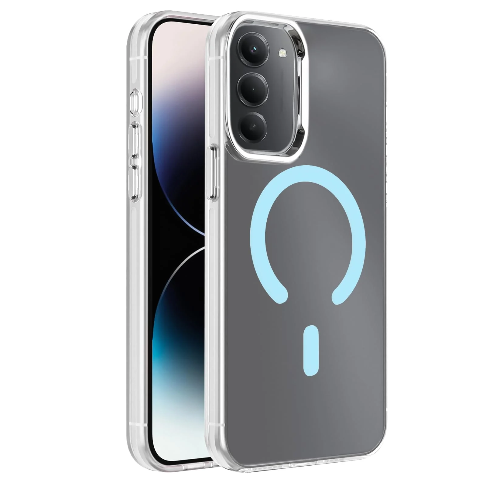 DL3 Mobilak Case for Xiaomi Redmi 15 4G/5G Crystal Clear [Not Compatible with MagSafe] Soft TPU Gel Case Flexible Silicone Anti-Scratch Transparent TPU Cover - Baby Blue