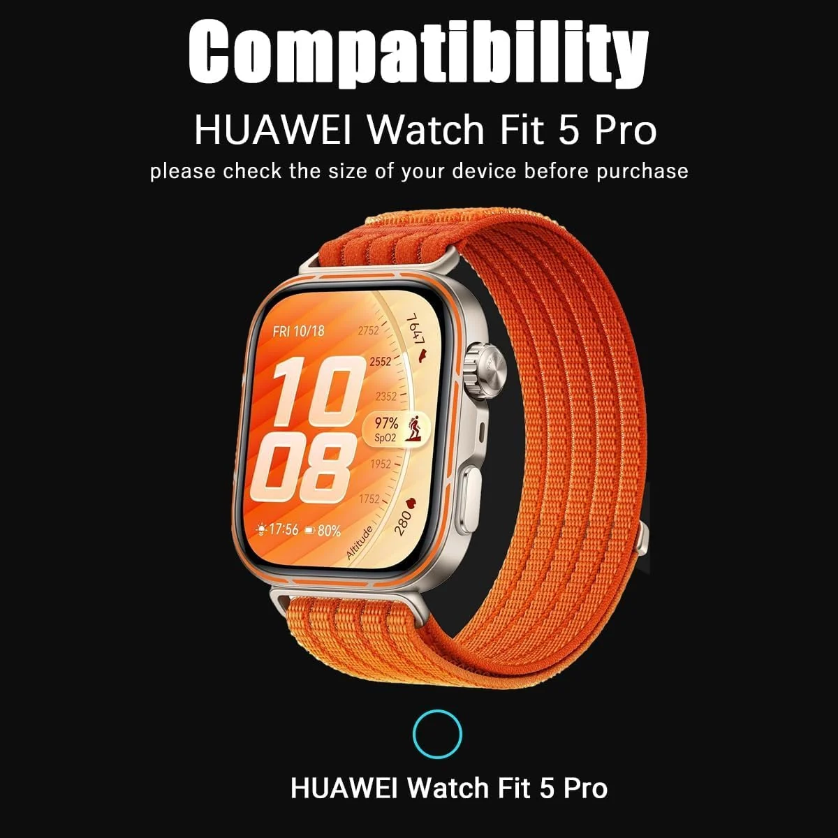 DL3 MOBILAK 3D Curved Soft Watch Screen Film for Huawei Watch Fit 5 Pro, Clear