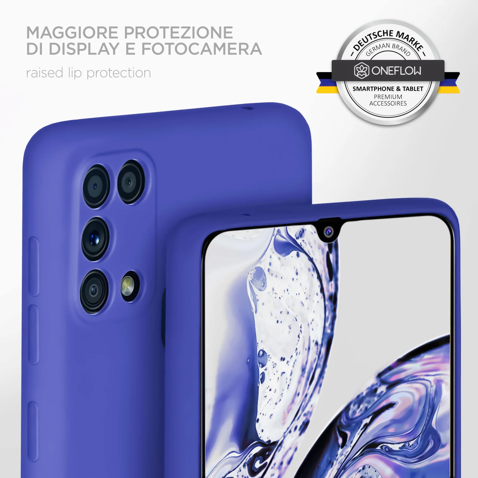 DL3 Mobilak Silicone Protective Case for Samsung Galaxy M31, Shock-absorbing protection, Scratch-resistant surface, Soft microfiber lining - Light Blue