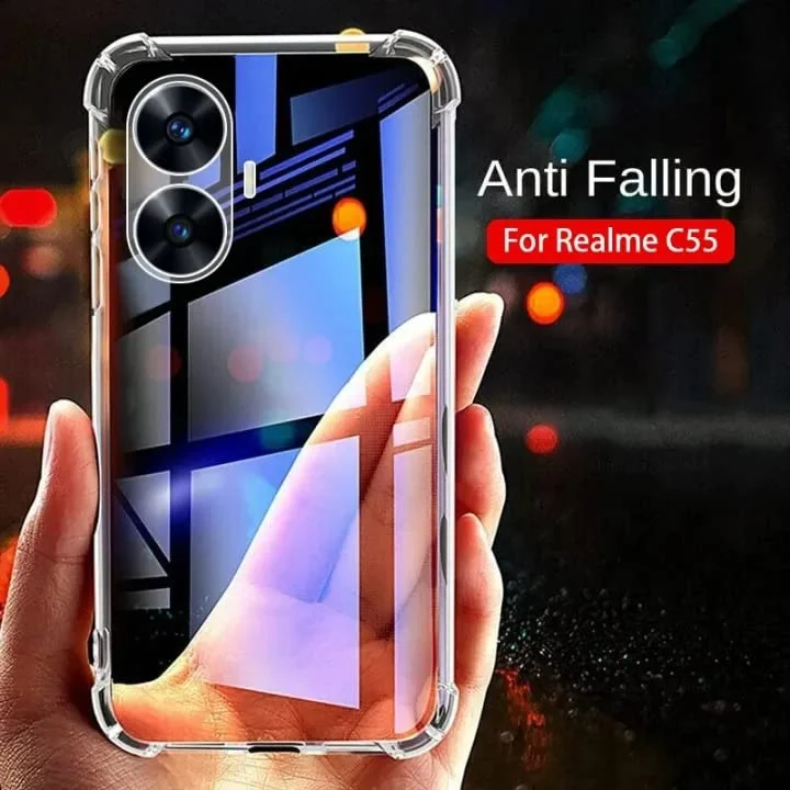 DL3 Mobilak Clear TPU Protective Case for realme 10 pro plus with Camera Protection and Shockproof Design - Clear