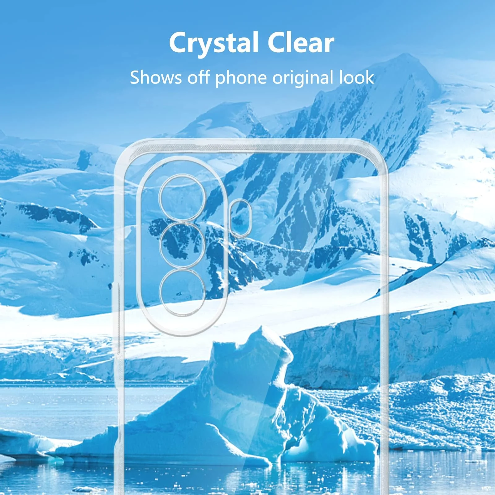 DL3 Mobilak Case Compatible with HUAWEI nova Y70 / Y70 Plus Case Crystal Soft TPU Gel Case Flexible Silicone Anti-Scratch Camera Protection TPU Cover - Clear