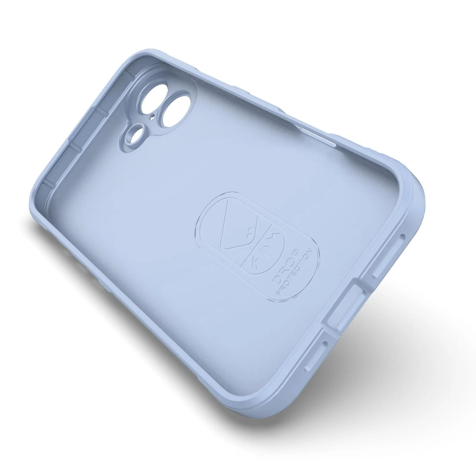 DL3 Mobilak Rugged Protective Case for iPhone 16 6.1-Inch, Camera protection, Shock-absorbing protection, Non-slip grip - Baby Blue