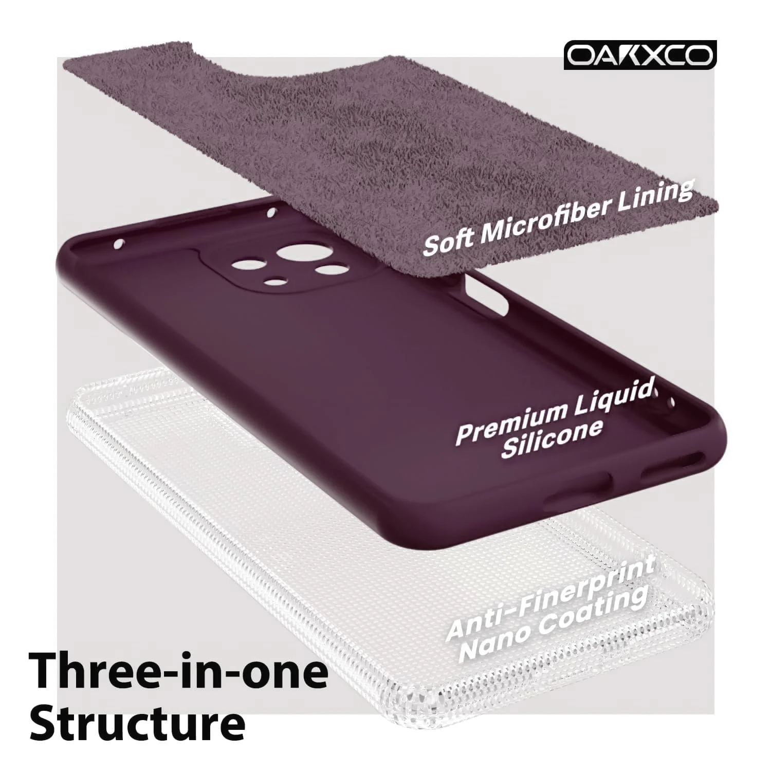 DL3 Mobilak Liquid Silicone Protective Case with Soft Microfiber Lining with Full Camera Protection for Xiaomi Mi 11 Lite 4G / 5G & Mi11 Lite 5G NE - Wine Red