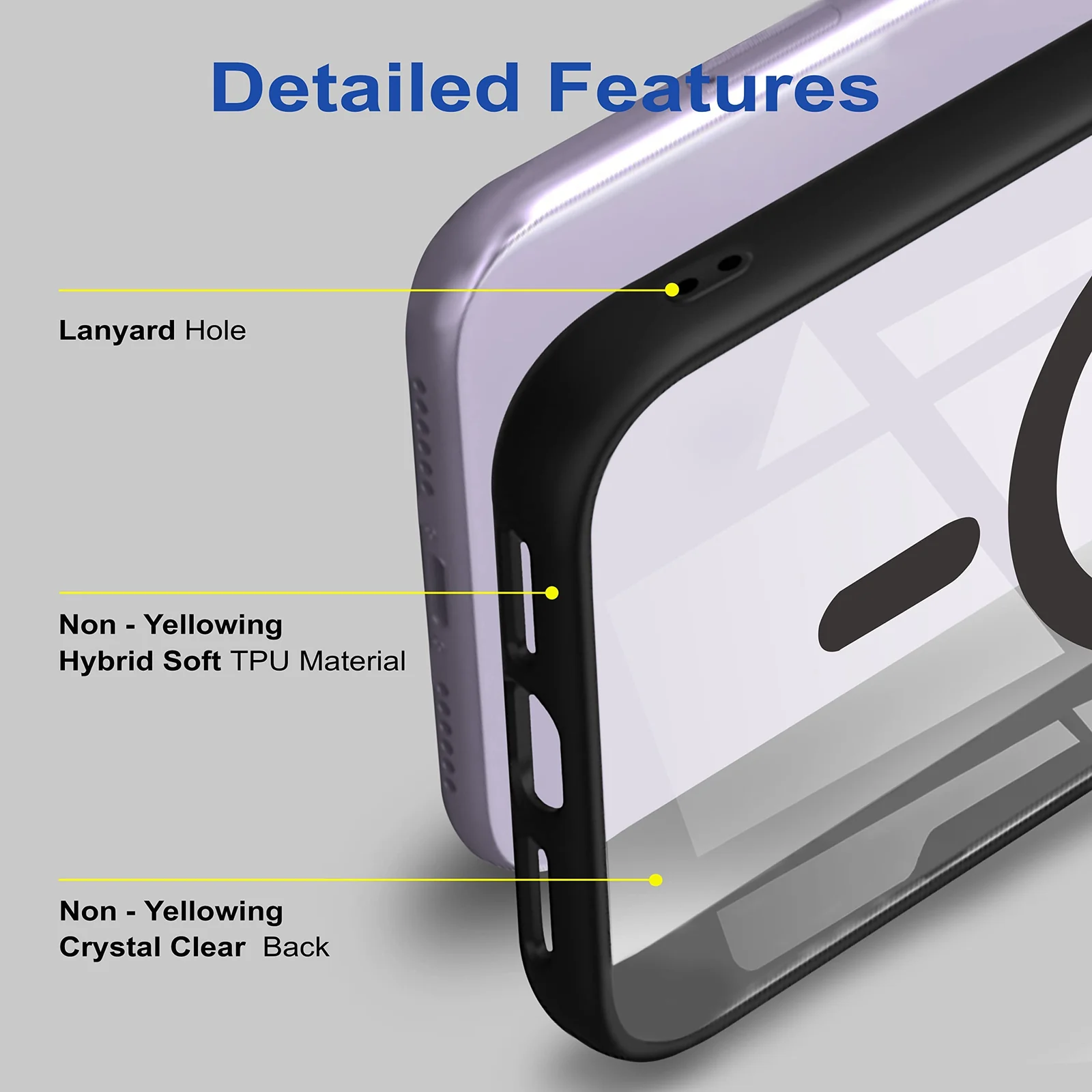 DL3 Mobilak Clear MagSafe-Compatible TPU Case for iPhone X / iPhone XS - Black