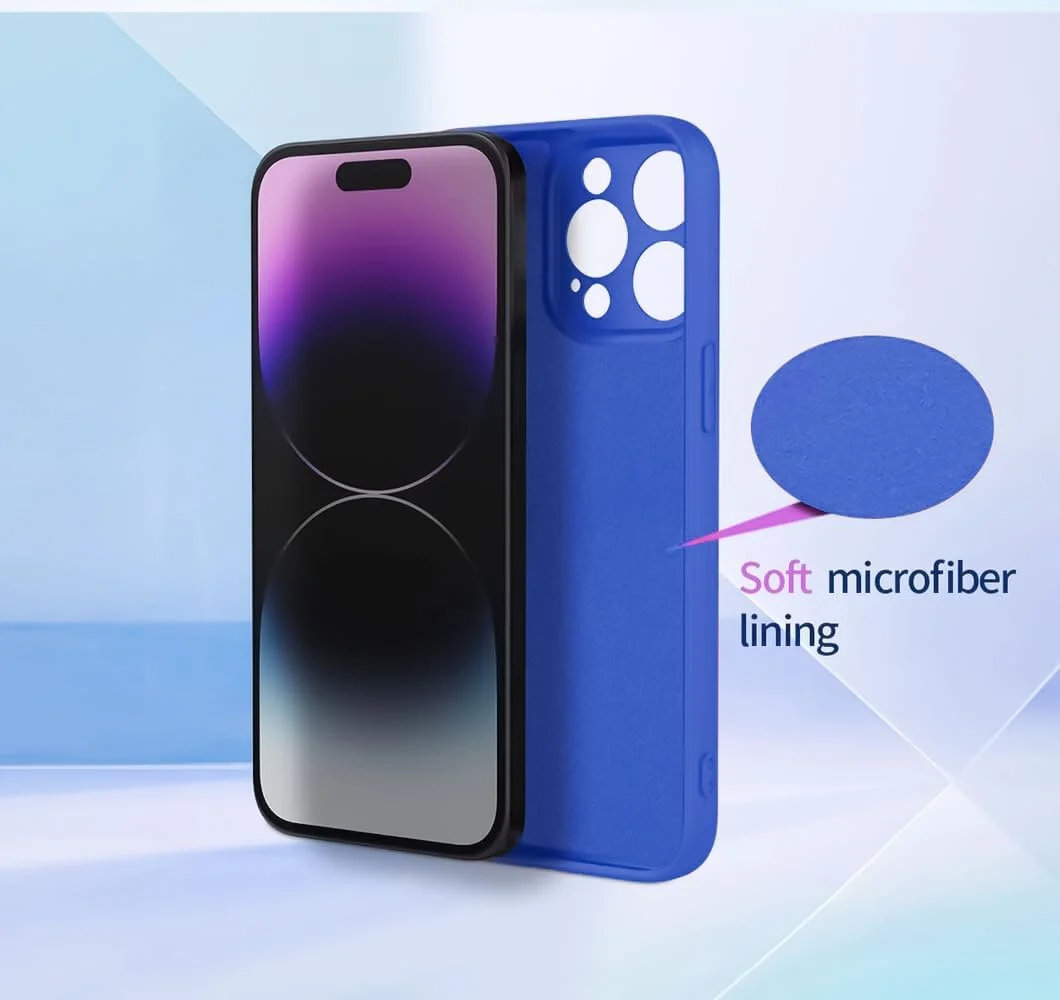 DL3 Mobilak Liquid Silicone Case for realme C65, Shock-absorbing protection, Scratch-resistant surface, Soft microfiber lining - Light Blue