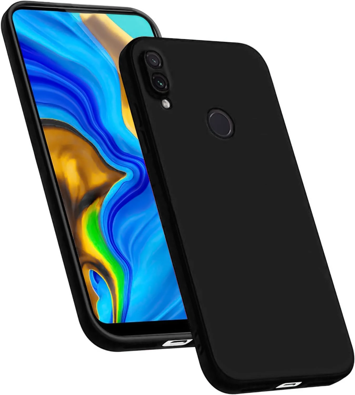 Dl3 Mobilak Compatible with Huawei Y7 2019 / Huawei Y7 Prime 2019 Case, Liquid Silicone Case, Full Body Camera Protective Cover, Shockproof, Slim Phone Case, Soft Microfiber Lining Case - Light Purple
