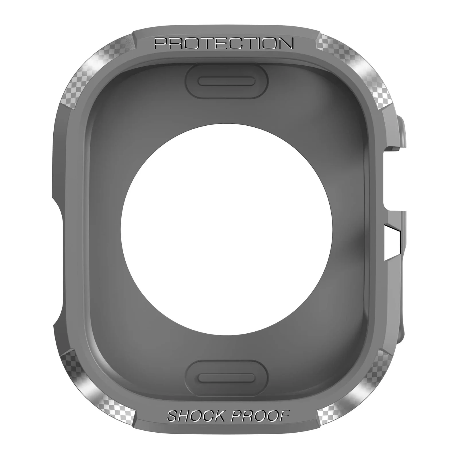 DL3 Mobilak Compatible for Apple Watch Ultra 49mm Rugged Case All Around Shockproof TPU Protective Cover Bumper Lightweight and Shock Absorbent for Apple Watch Ultra 49mm - Gray