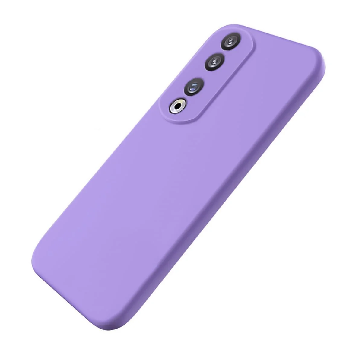 DL3 Mobilak Honor 70 Case, Soft Flexible Silicone Gel Rubber Bumper Cover, Slim Fit Full Body Shockproof Protective Phone Case - Light Purple