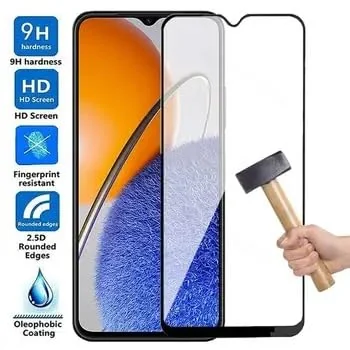 DL3 Mobilak 5D Full Glass Screen Protector For Huawei Nova Y61 5D Black Frame - Clear