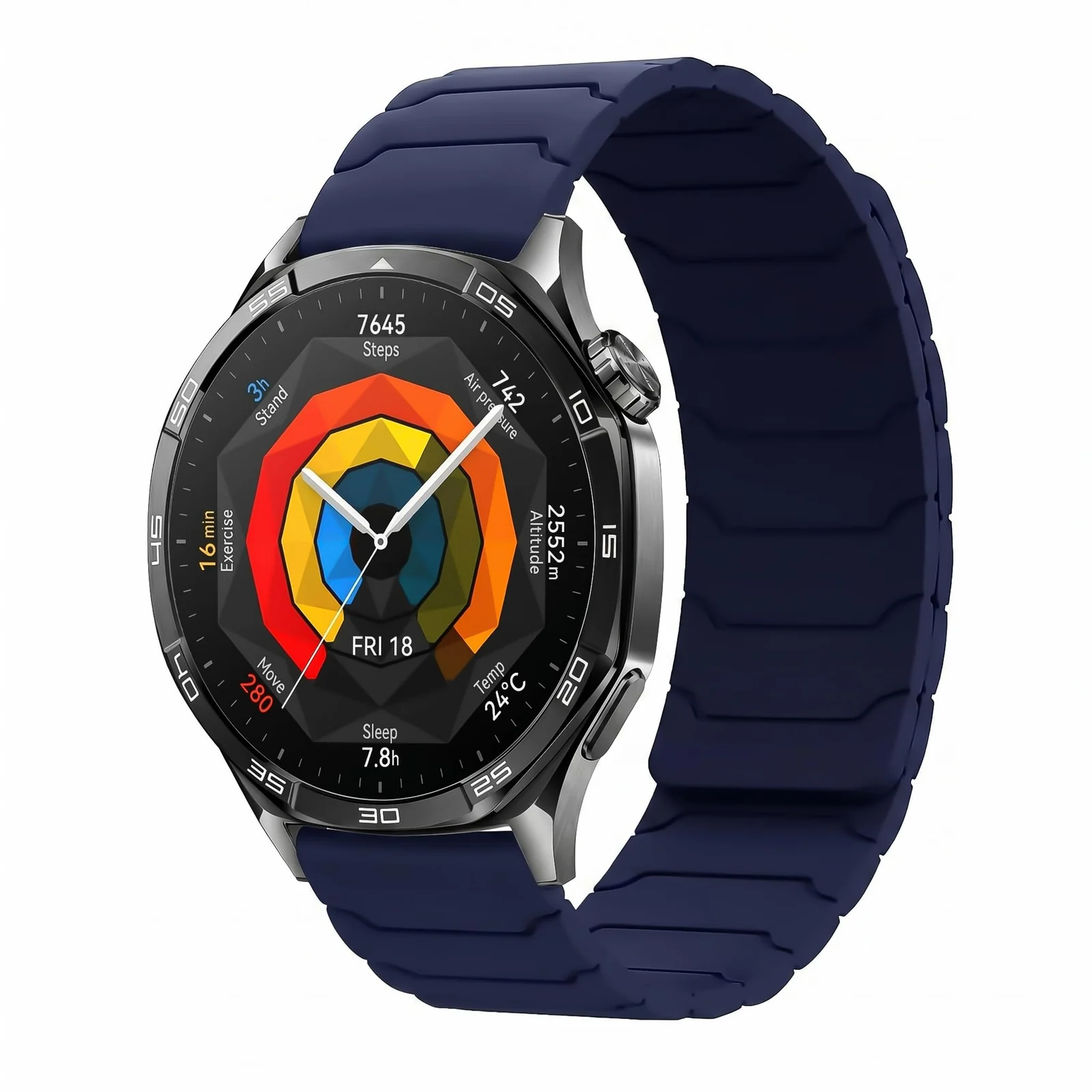 DL3 Mobilak 22mm Silicone Magnetic Strap for Xiaomi Redmi Watch 5 Active/5 Lite/Samsung Galaxy Watch 46mm/Watch 3 45mm/Gear S3/Huawei watch (GT6 GT5 GT4 GT3 GT2 GT 46MM)/GT2E/GT6 Pro/GT 5 Pro/Amazfit GTR4/Bip 6 - Blue