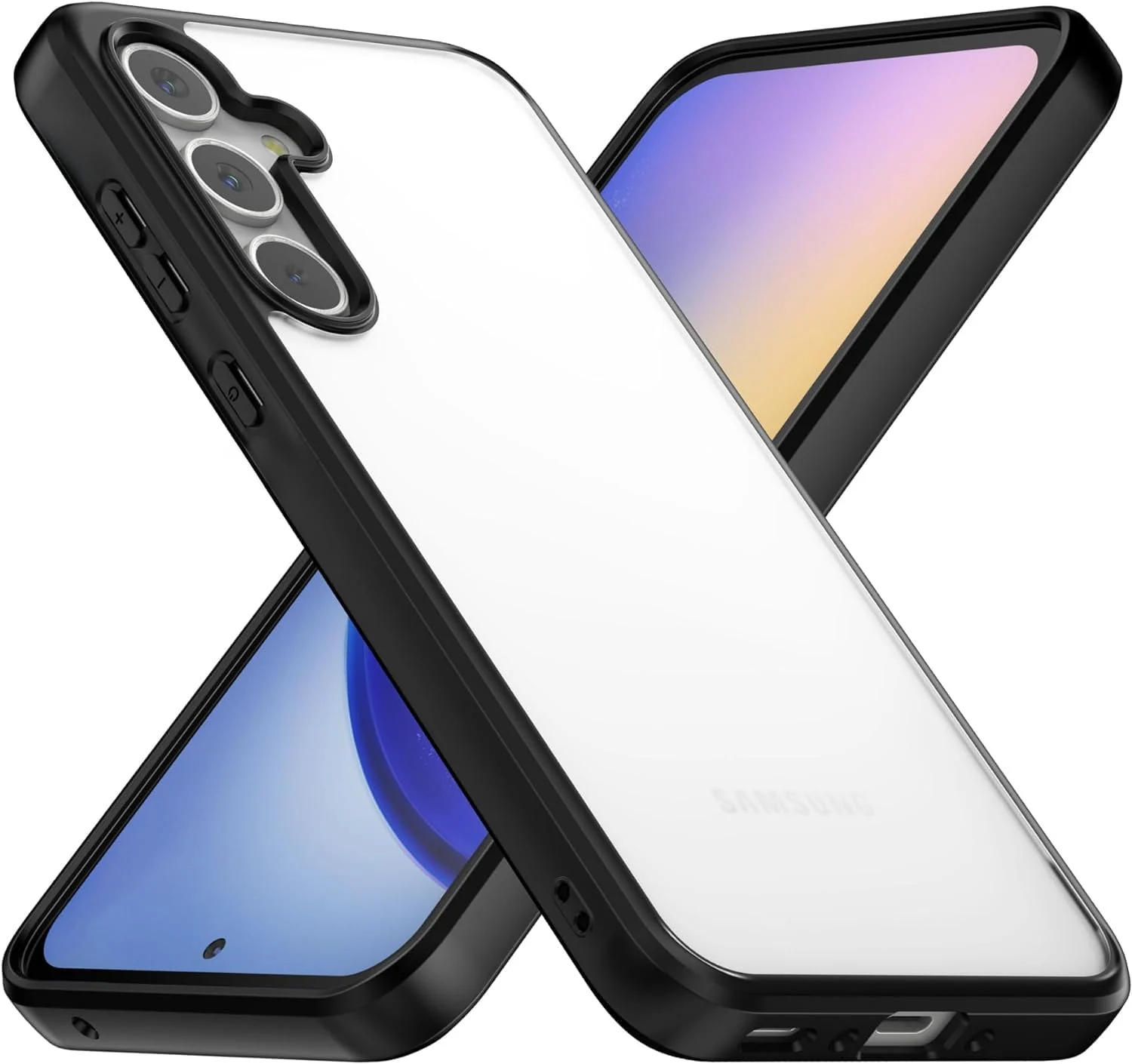 DL3 Mobilak Clear Protective Case for Samsung Galaxy A35 5G - Black