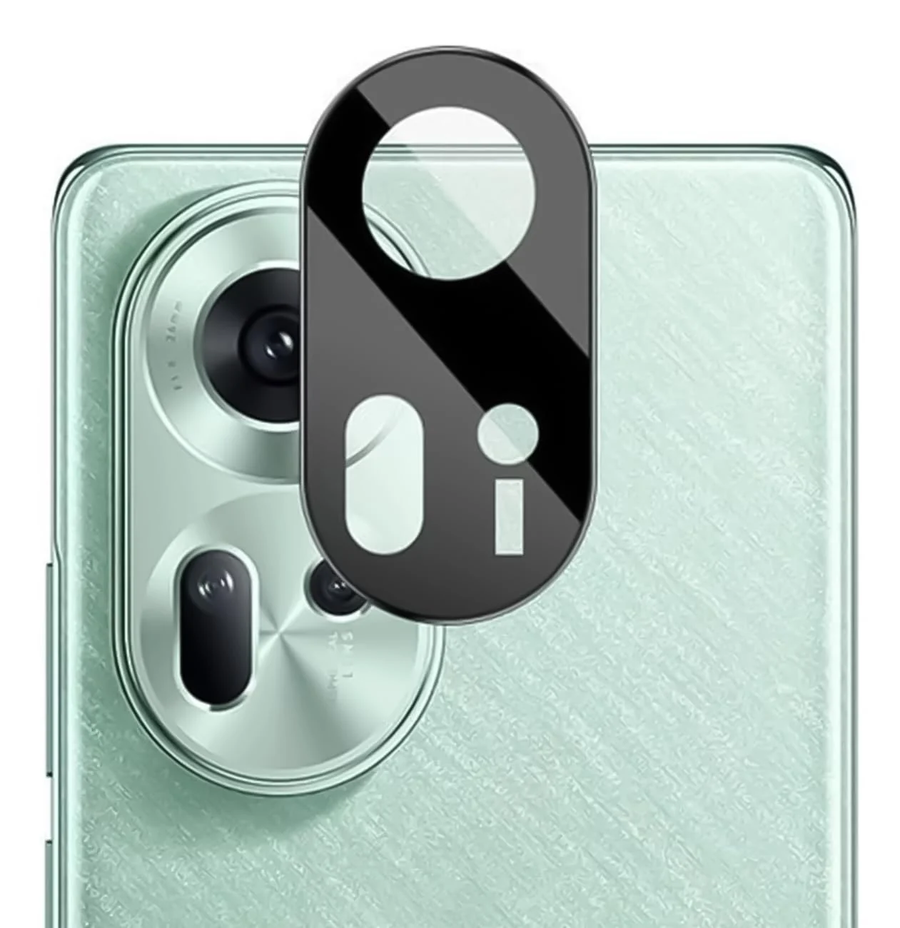 DL3 Mobilak OPPO Reno 11 5G Camera Lens Protector Tempered Glass Screen Protector HD [Full Coverage][Anti-Scratch] Drop Protection Ultra Clear/Thin Lens Protector Case - Black