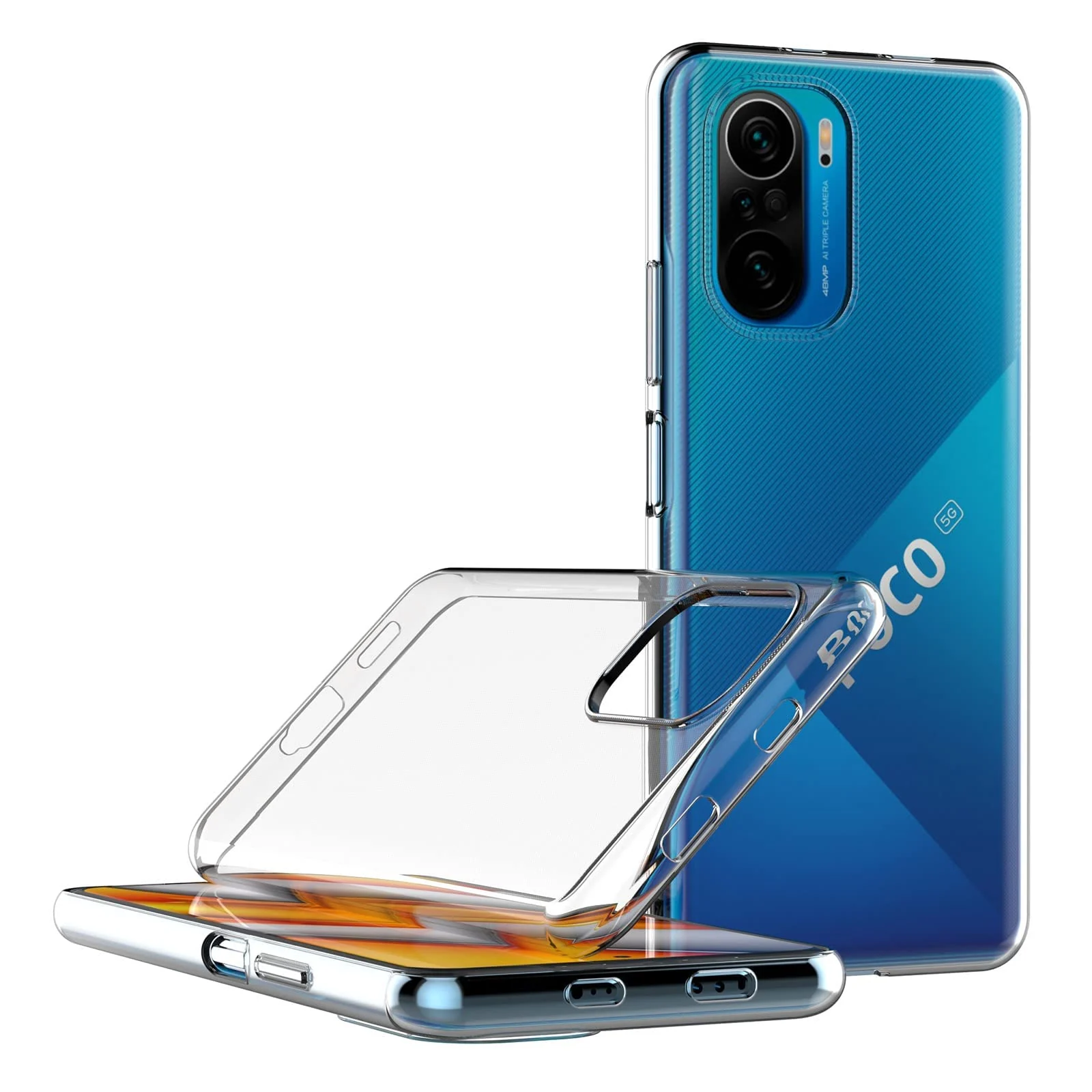 MOBIGON Crystal Clear Soft TPU Phone Case for Xiaomi POCO F3 / Redmi K40 Series / Mi 11i / Mi 11X Series, Clear
