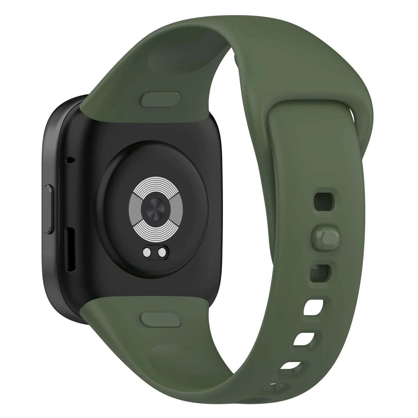 DL3 Mobilak Strap Watch Silicone Compatible With Xiaomi Redmi Watch 3, Sport Silicone Watch Band Wrist Strap, Bracelet Wristband Wrist Strap for Redmi Watch3 - Dark Green